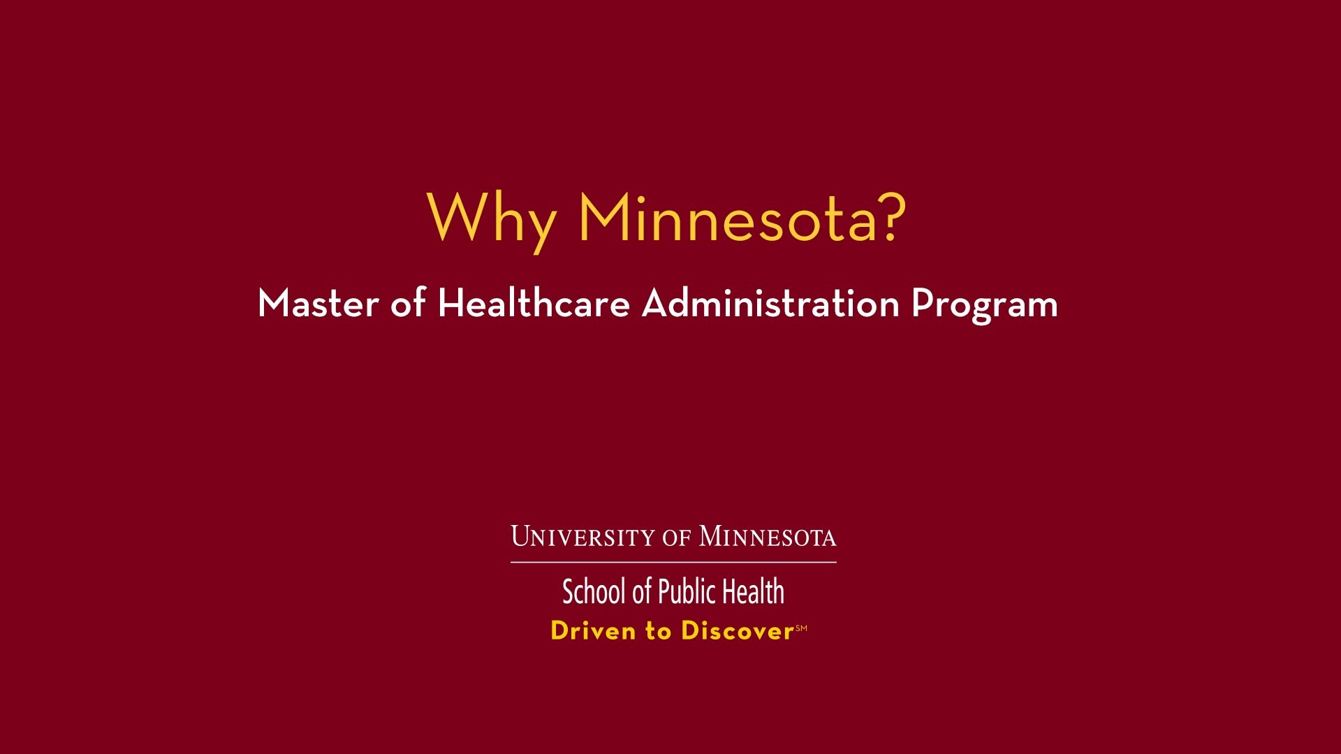 1920x1080 Master of Healthcare Administration (MHA)