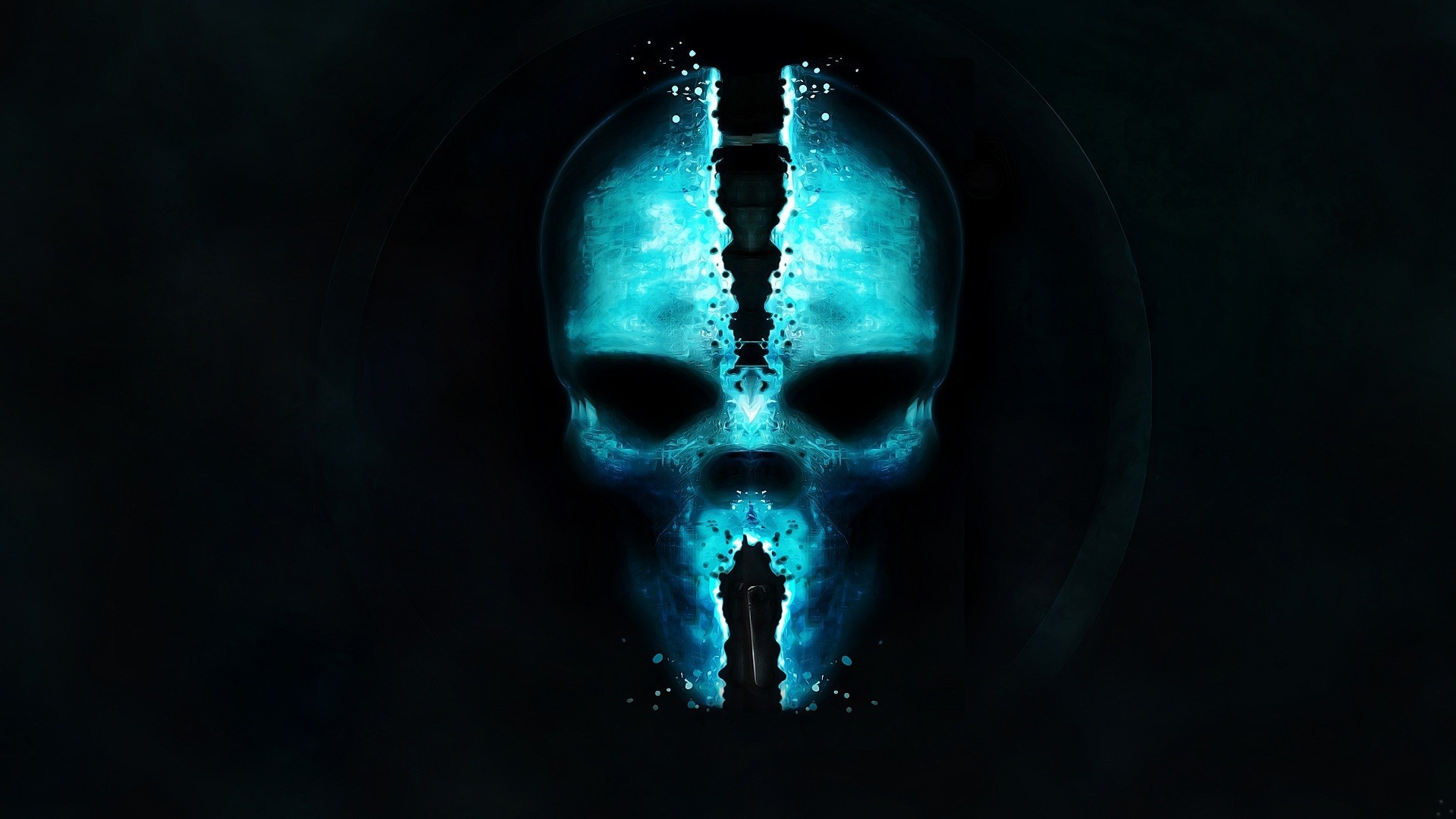 1920x1080 Blue Skull Background | wallpaper, wallpaper hd, background desktop