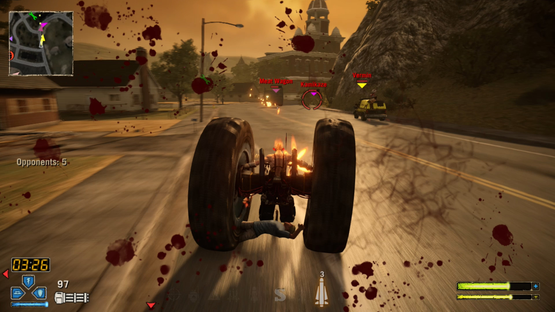 1920x1080 The story lines go the Twisted Metal: Black route, taking a more realistic  and dark approach. None of the characters, other than Calypso, have any  real ...