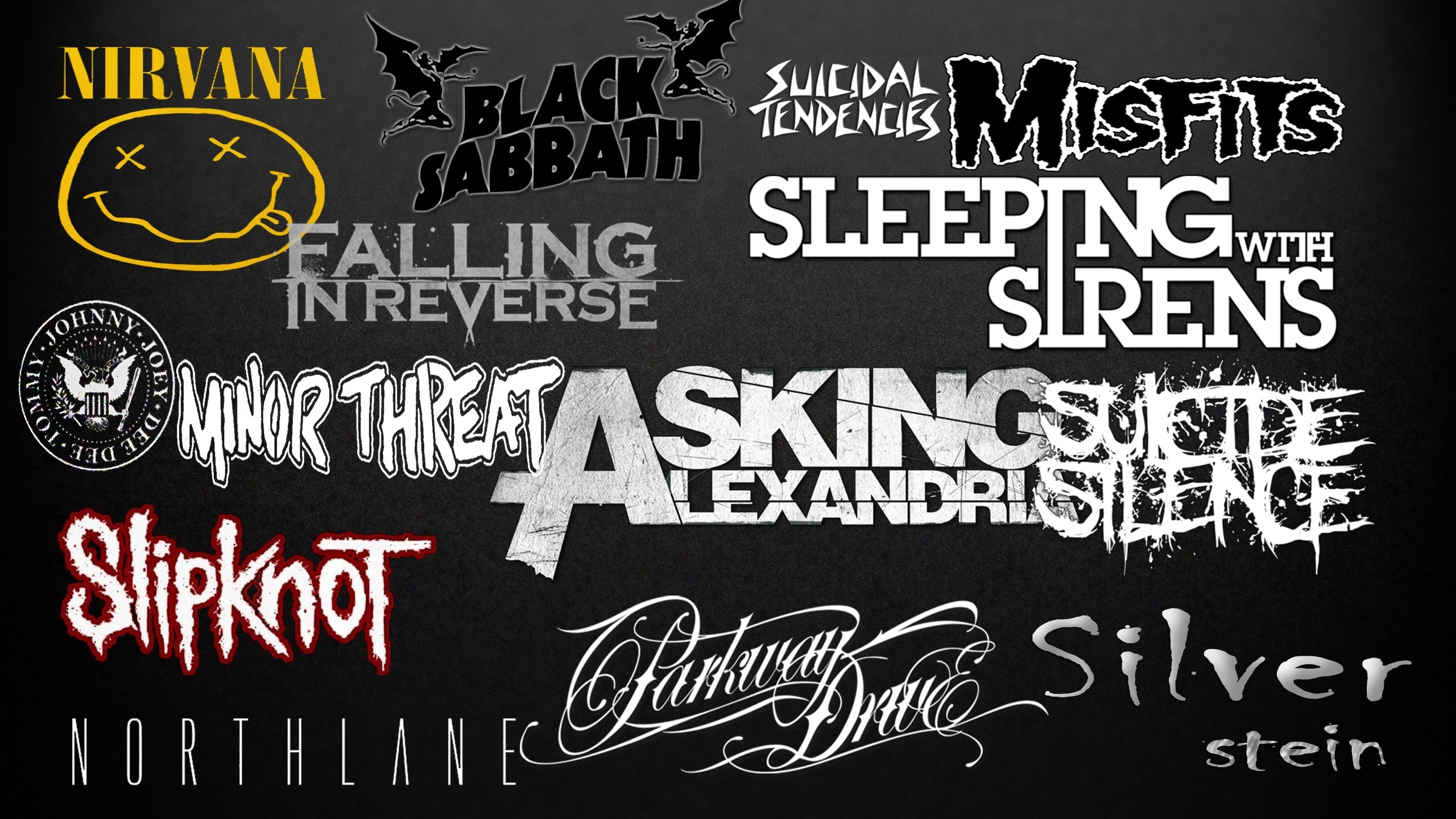 2560x1440 ... Falling In Reverse, Asking Alexandria, Misfits, Lml, Dark, HCWW, SxE,  Straight Edge, Typography Wallpapers HD / Desktop and Mobile Backgrounds