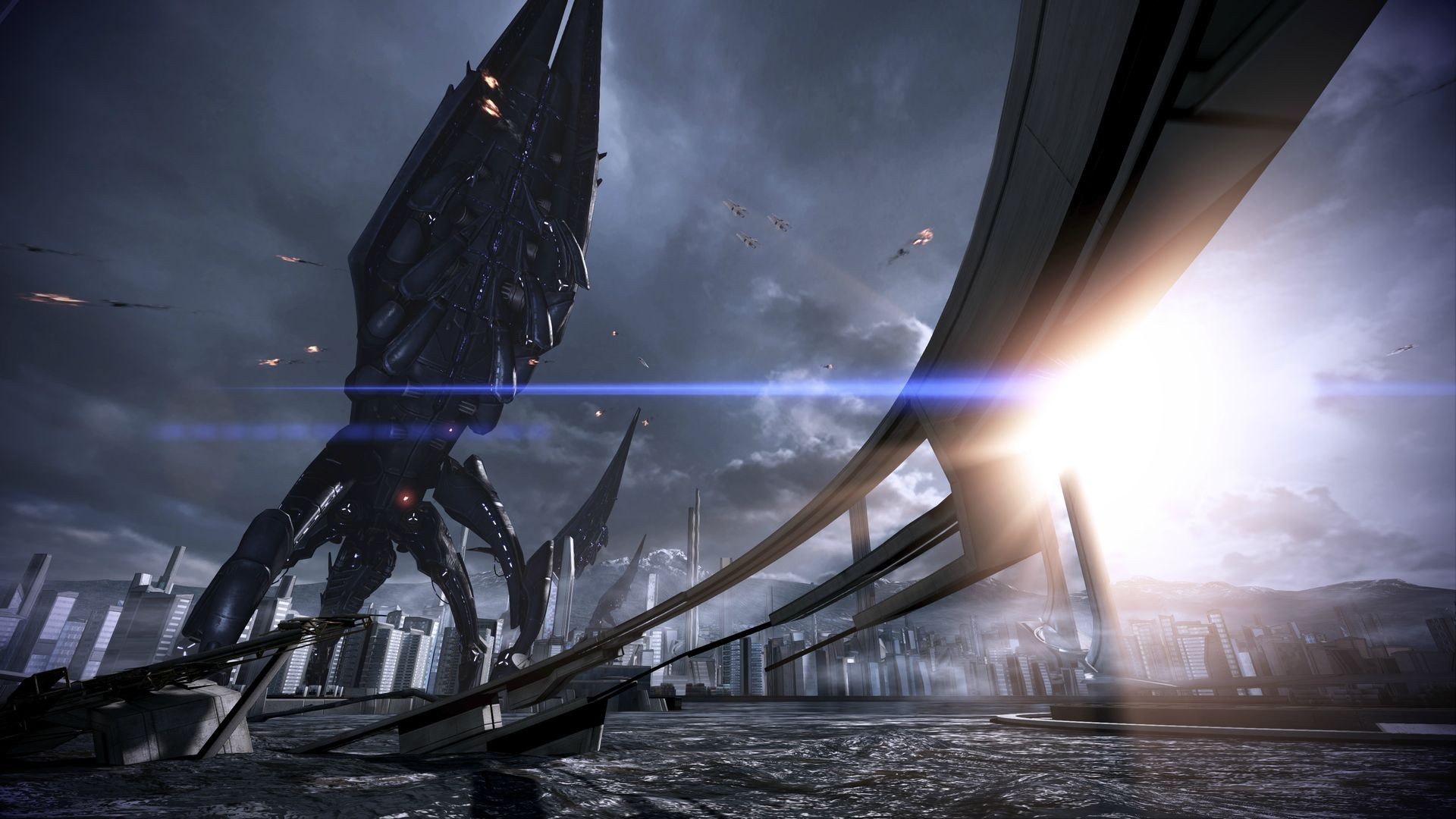 1920x1080 Reaper Destruction - Mass Effect 3 Concept Art | The Reaper Threat |  Pinterest | Video games and Universe