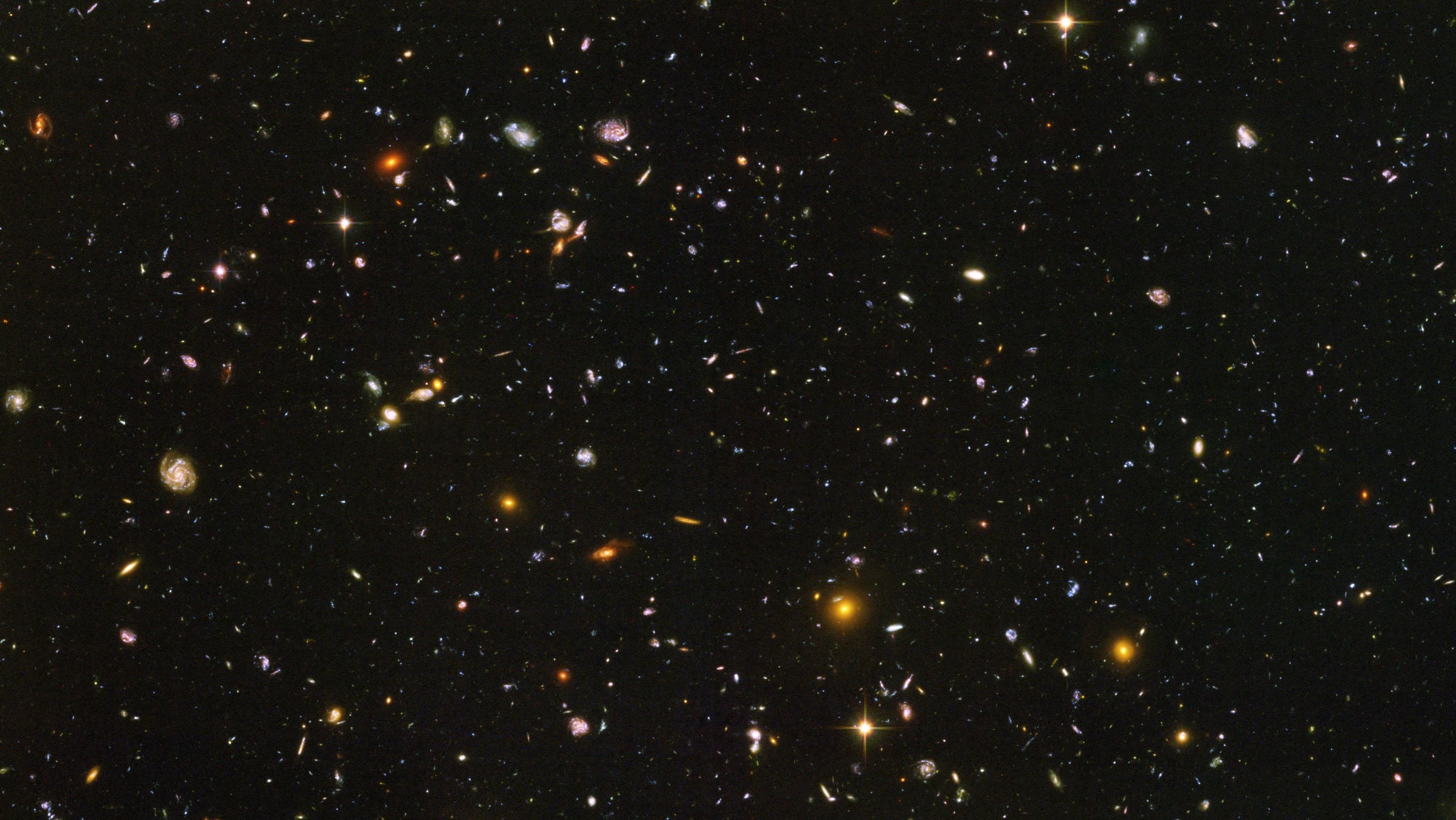 3100x1745 I prefer starry backgrounds. I've had the hubble deepfield as my background  for years. ...
