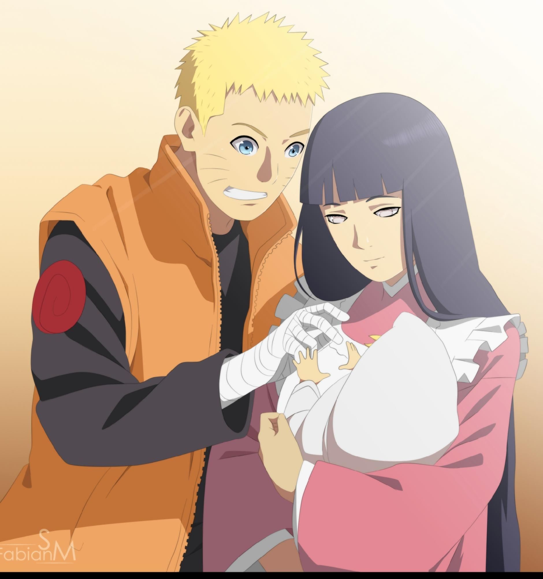 1880x2005 Naruto and Hinata Shippuden and Last Wallpaper by weissdrum