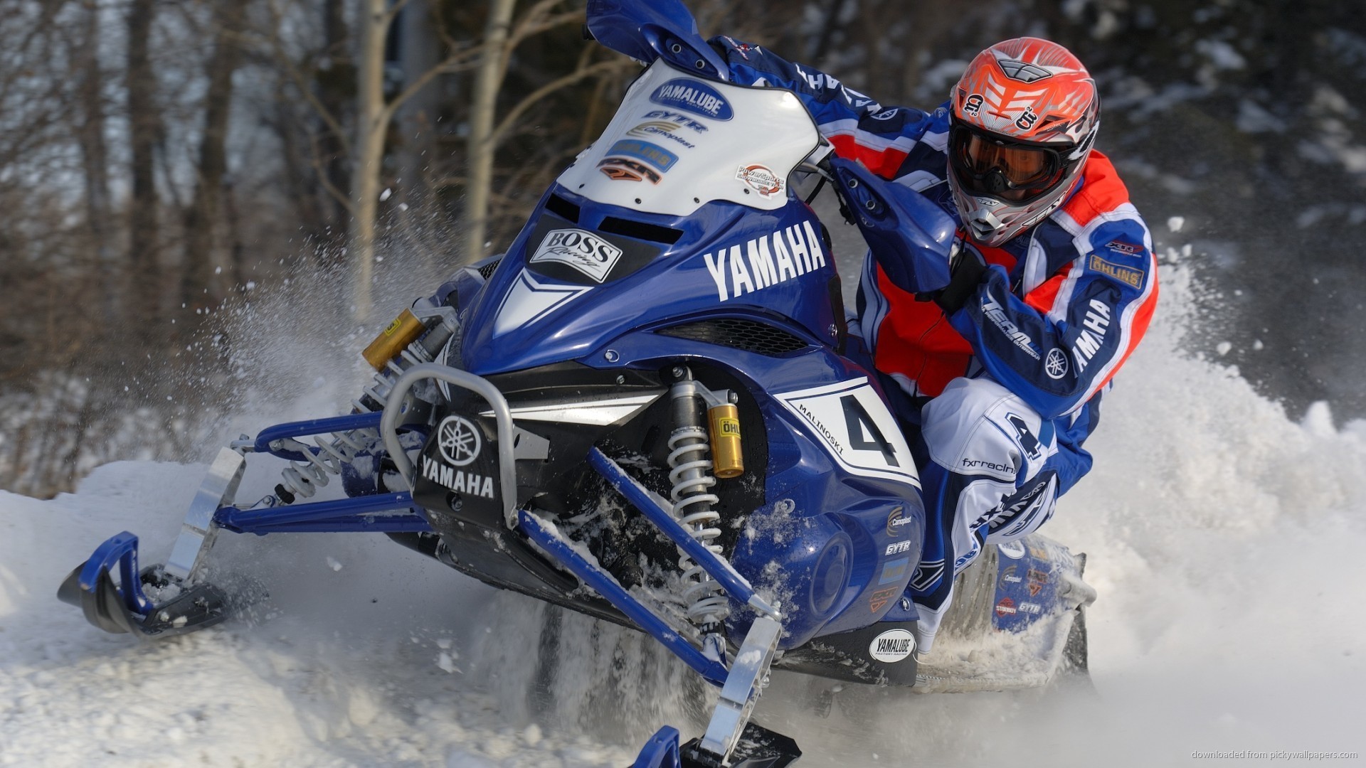 1920x1080 Yamaha Snowmobile Wallpaper picture