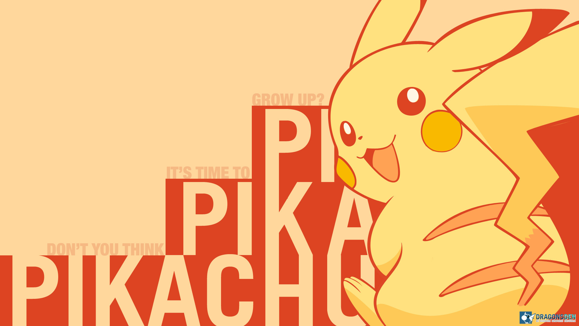 1920x1080 A very cute Pikachu wallpaper!