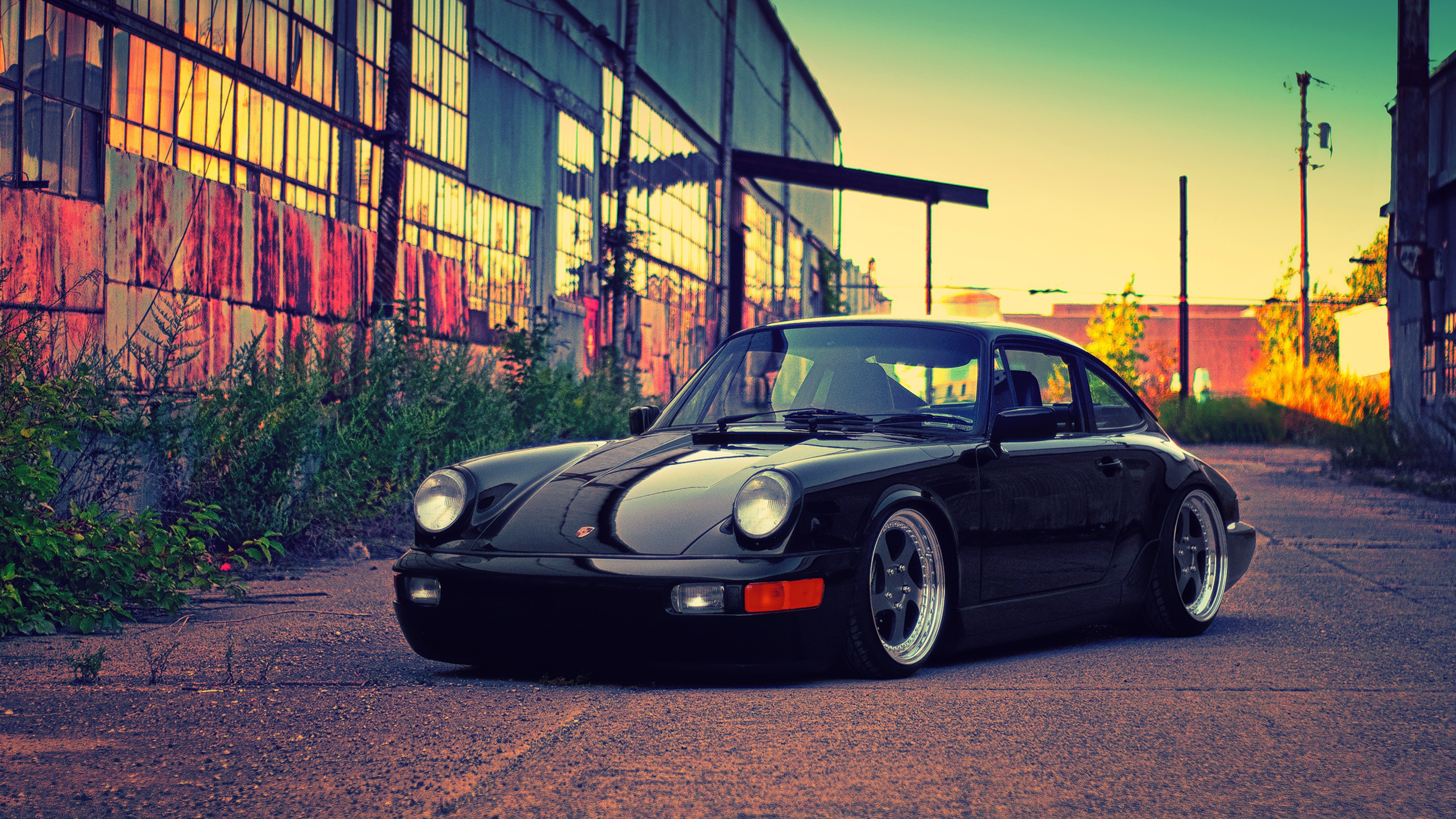 3840x2160 Porsche Black