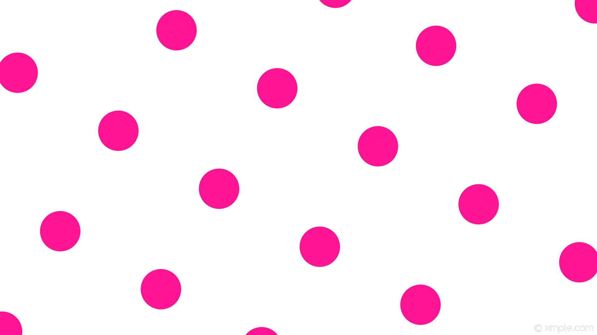1920x1080 wallpaper pink polka dots spots white deep pink #ffffff #ff1493 150Â° 130px  374px