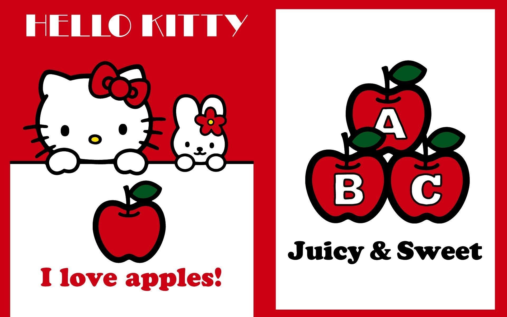 1920x1200 Hello Kitty Apple wallpaper - 850175
