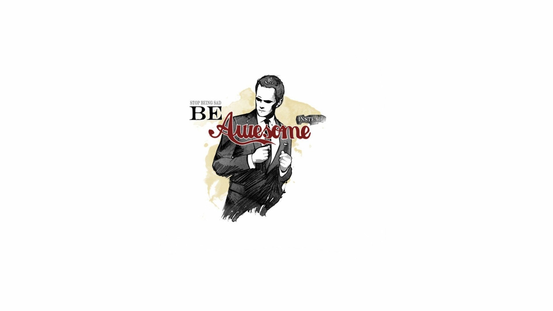 1920x1080 Abstract How I Met Your Mother Minimalistic Neil Patrick Harris Simple  Simplistic Solid