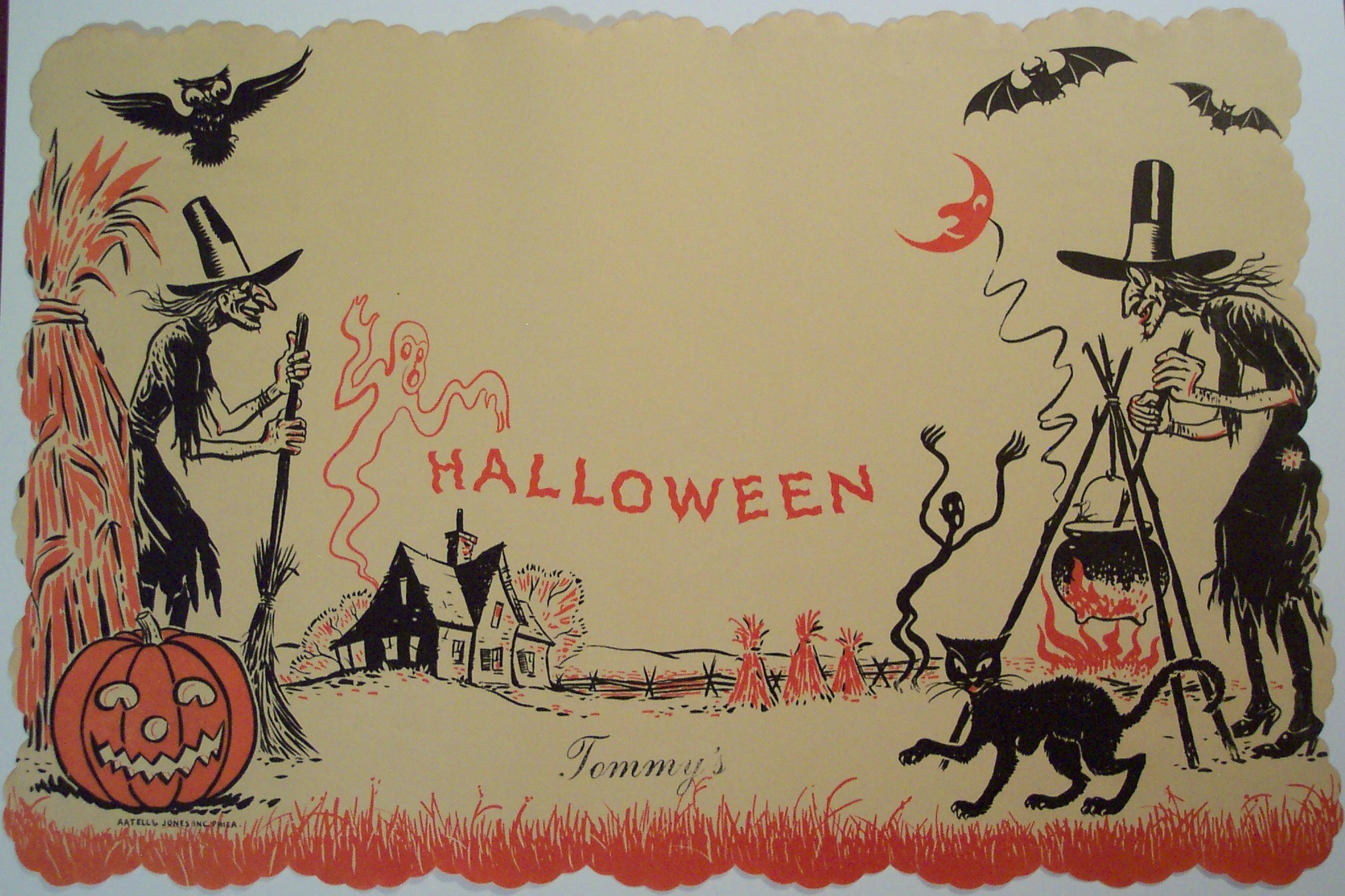 2037x1357 Vintage Halloween Witch Wallpaper Picture