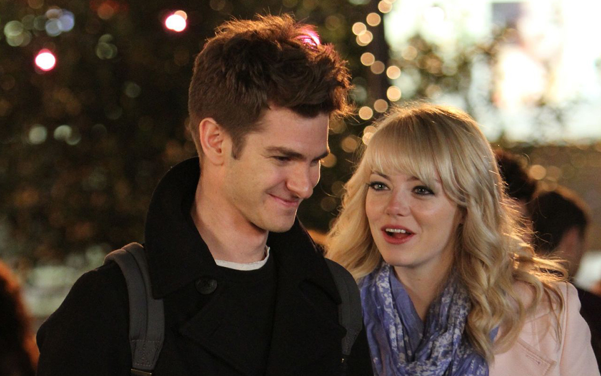 1920x1200 emma stone peter parker gwen stacy andrew garfield the amazing