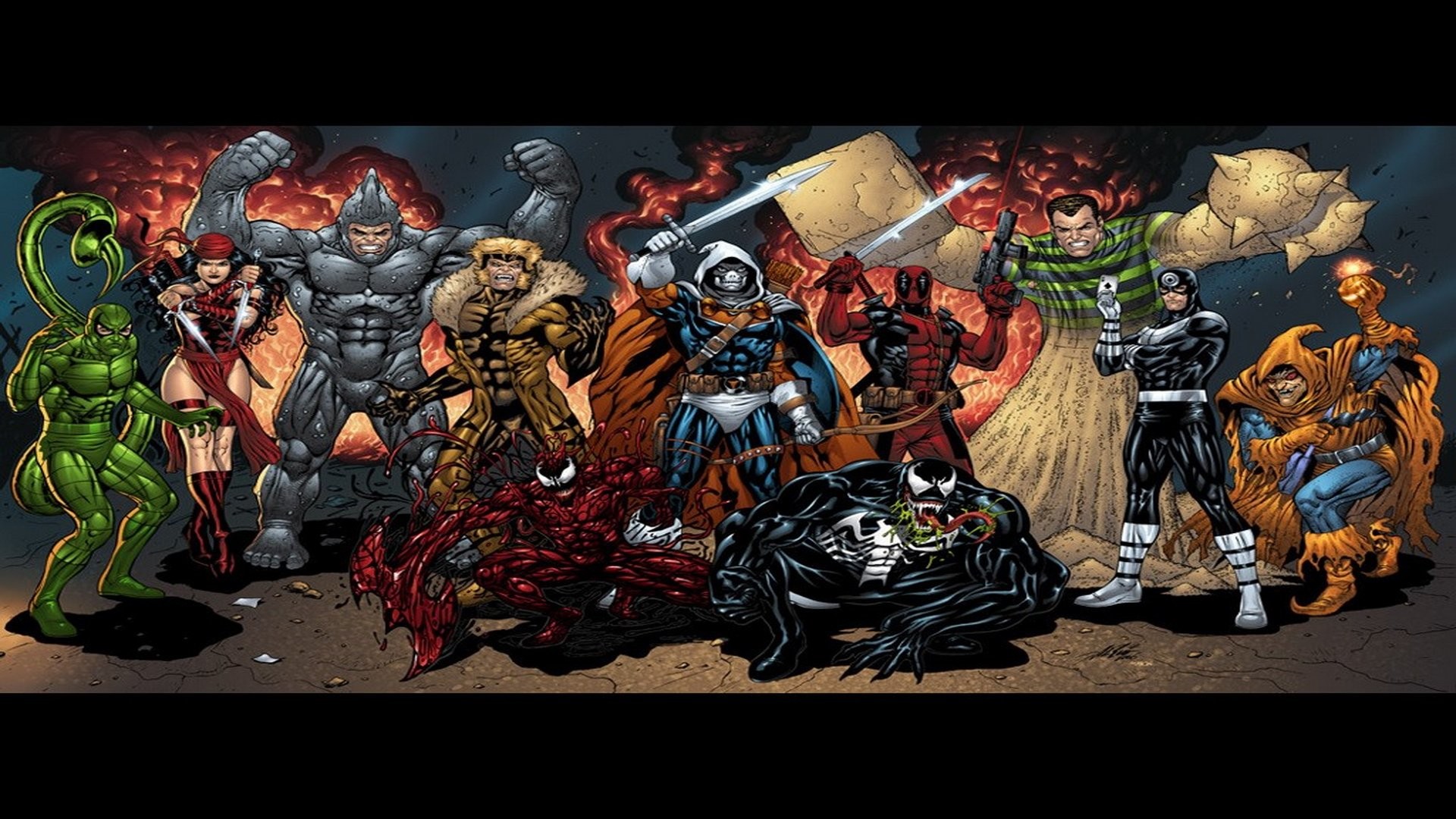 1920x1080 Marvel Villains Wallpaper