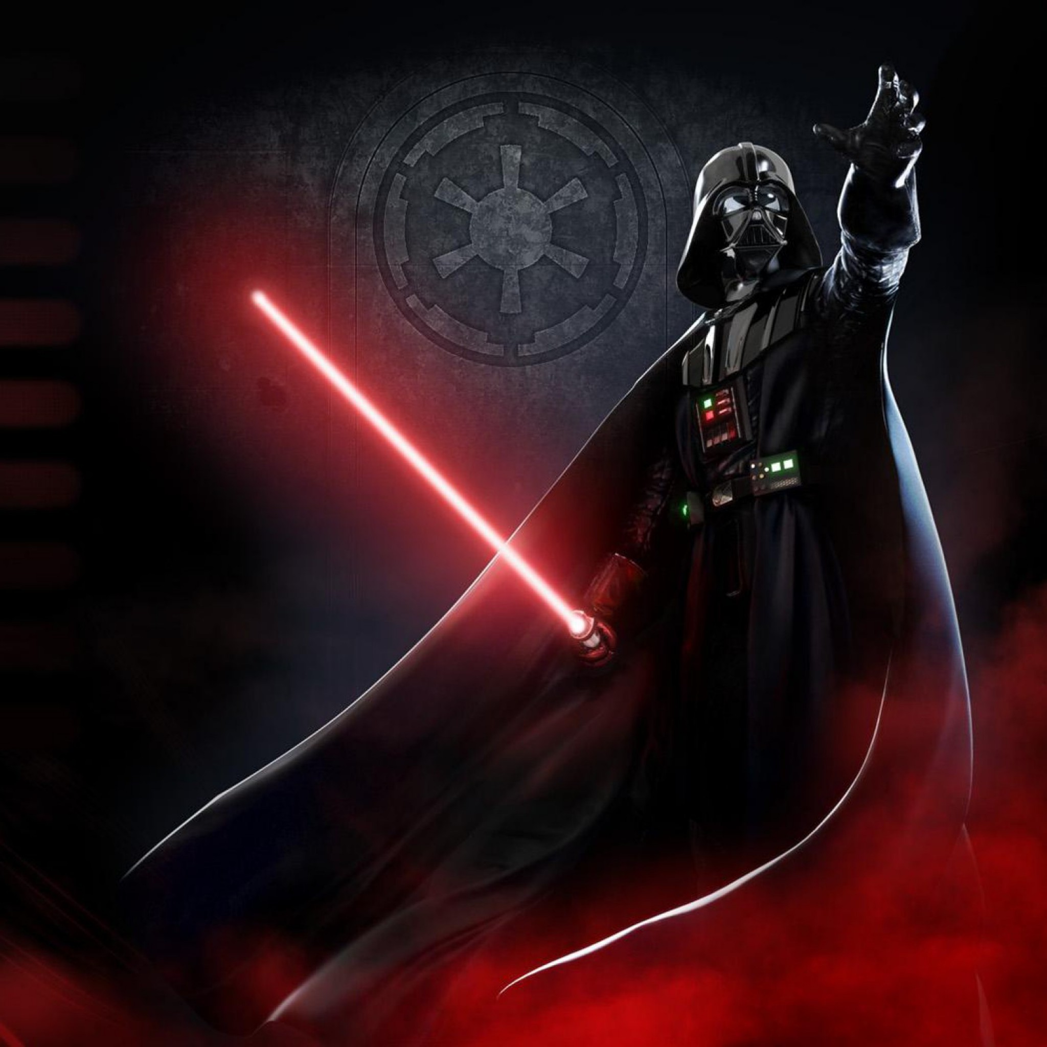 2048x2048 star wars ipad wallpaper  Star Wars Darth Vader Red 