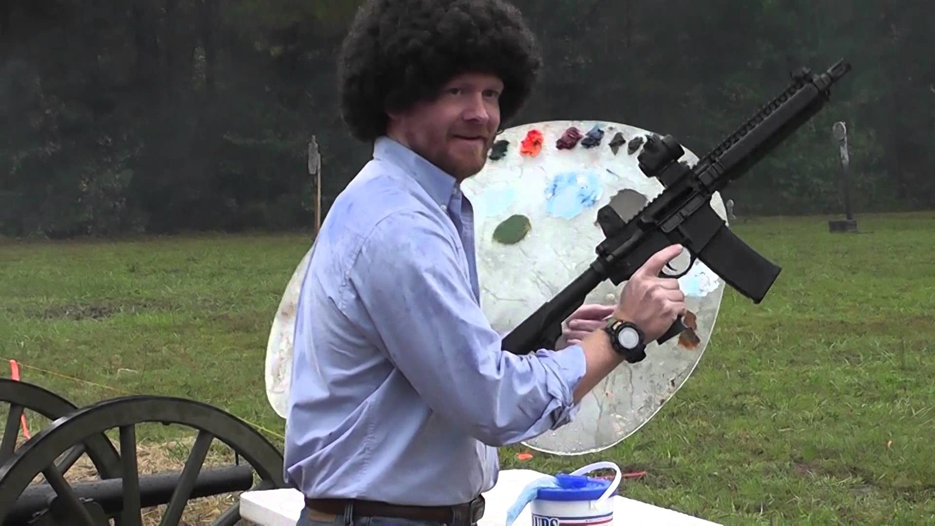 1920x1080 Bob Ross (Rob Boss) Shoots Machine Gun - IV8888 Range Day 2015 - YouTube