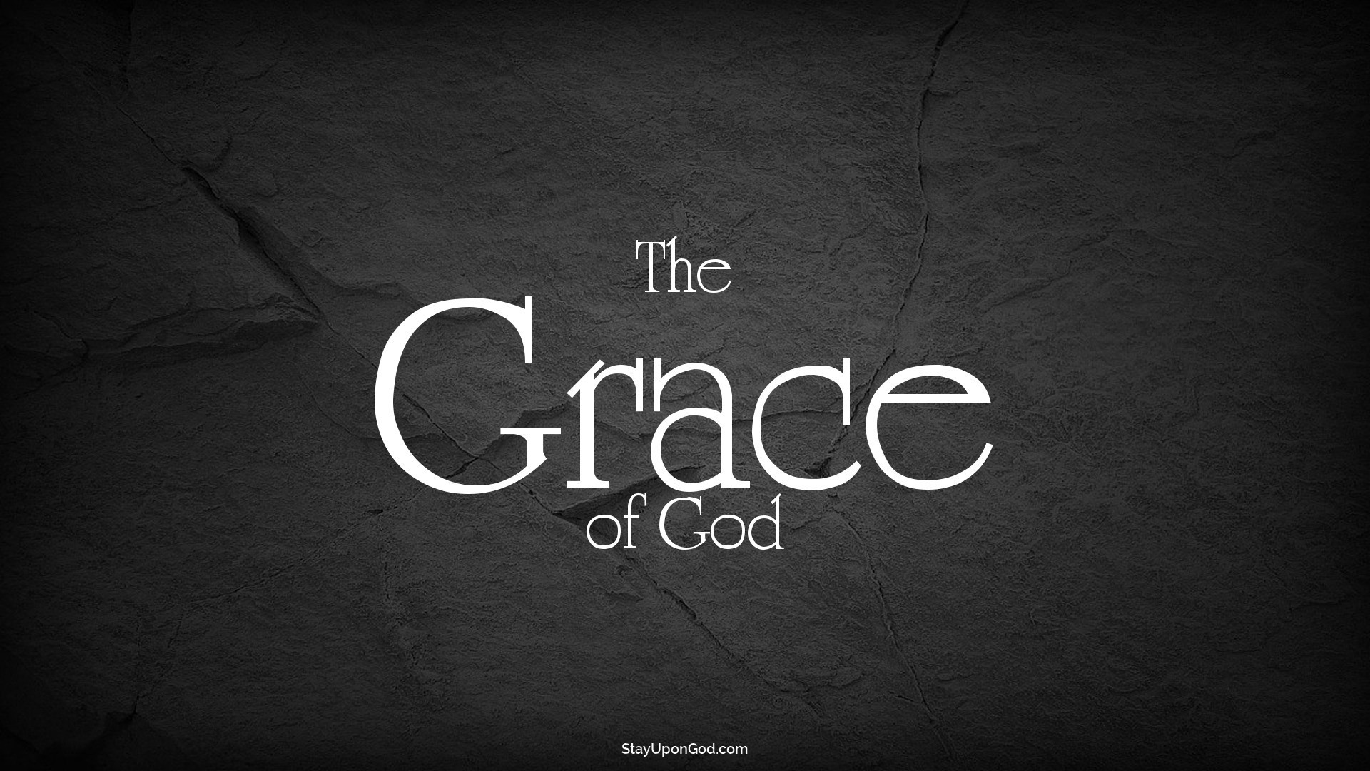 1920x1080 Th  Christian The Grace of God (Cambrige Medium on Black Slate)