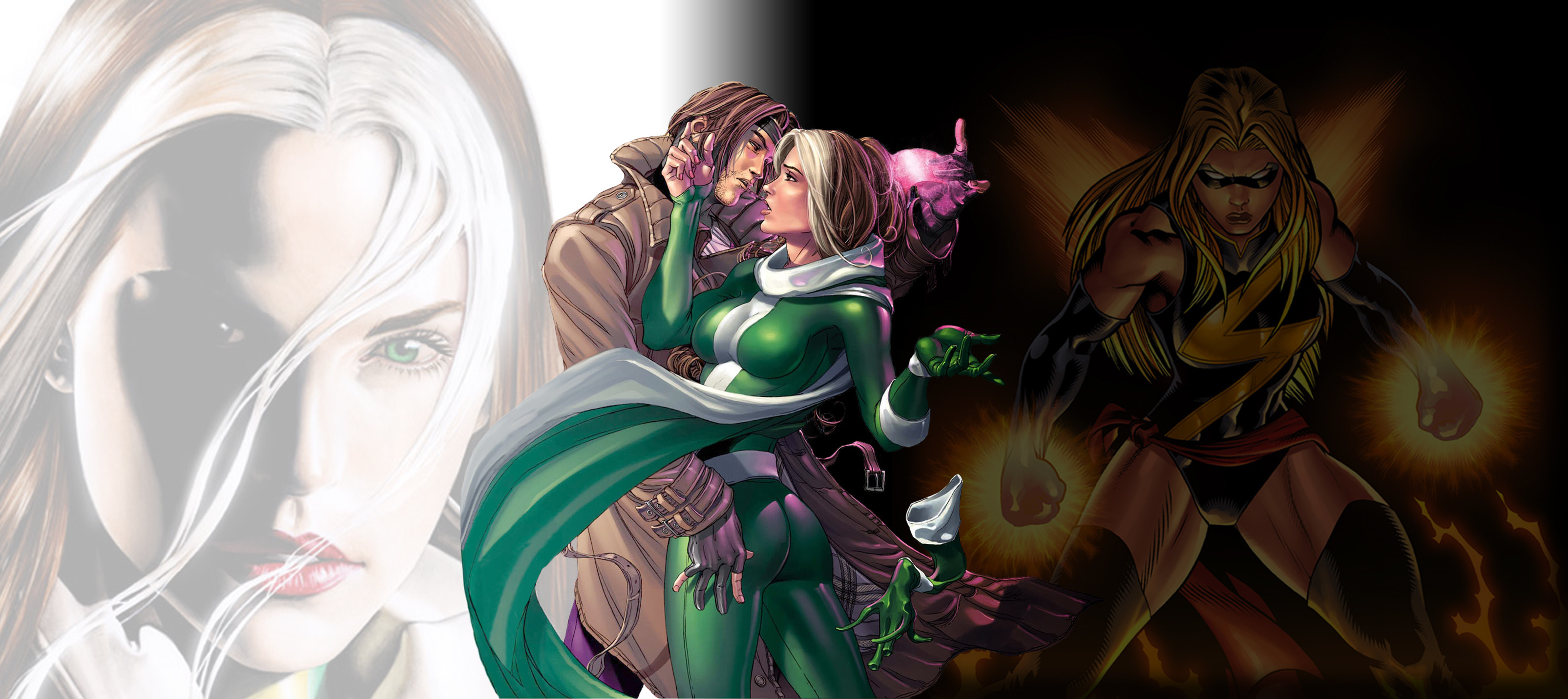 3211x1432 Rogue and Gambit wallpaper by lucida-lownes on DeviantArt ...