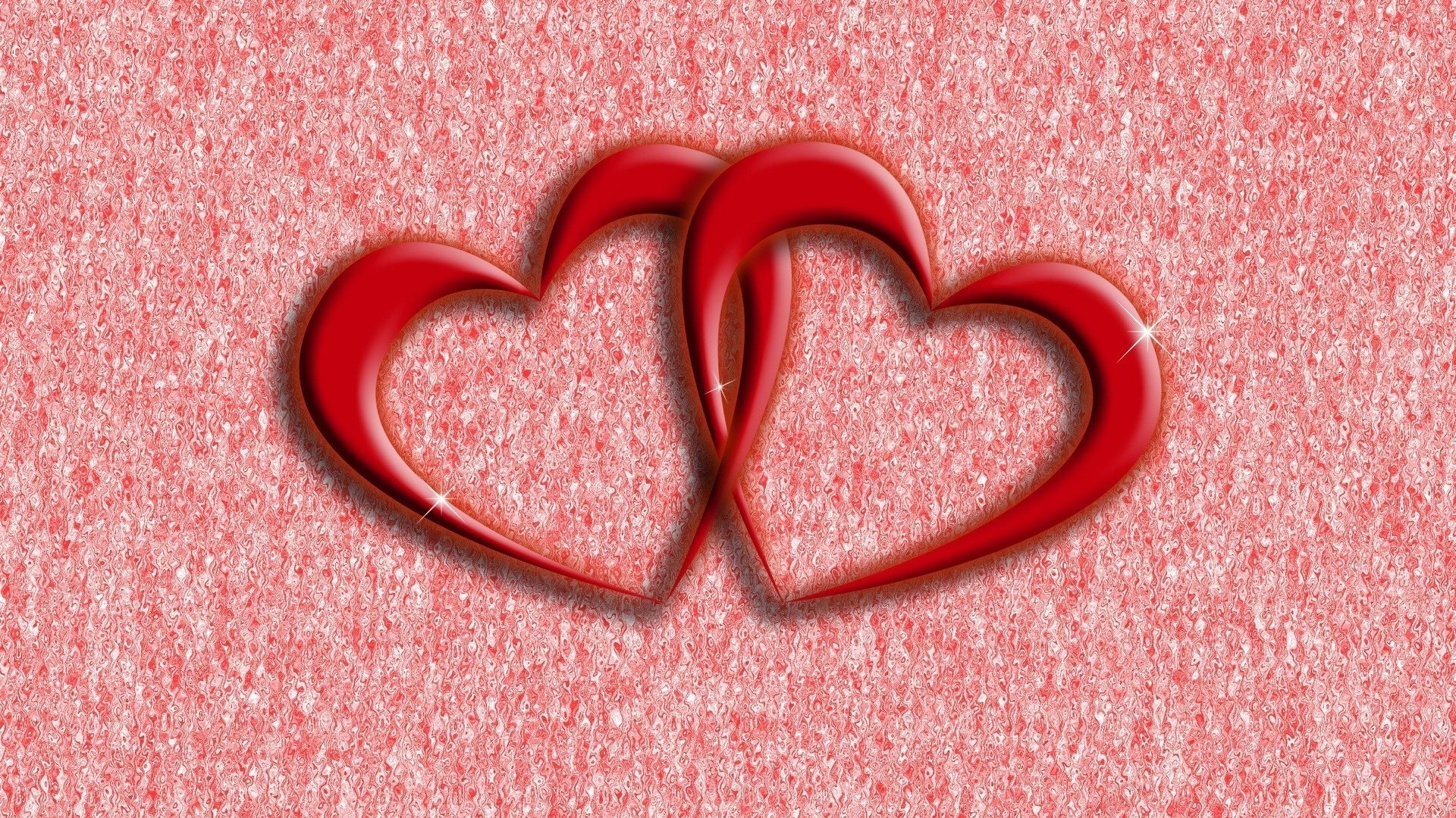 1920x1080  Wallpaper heart, pair, red, love