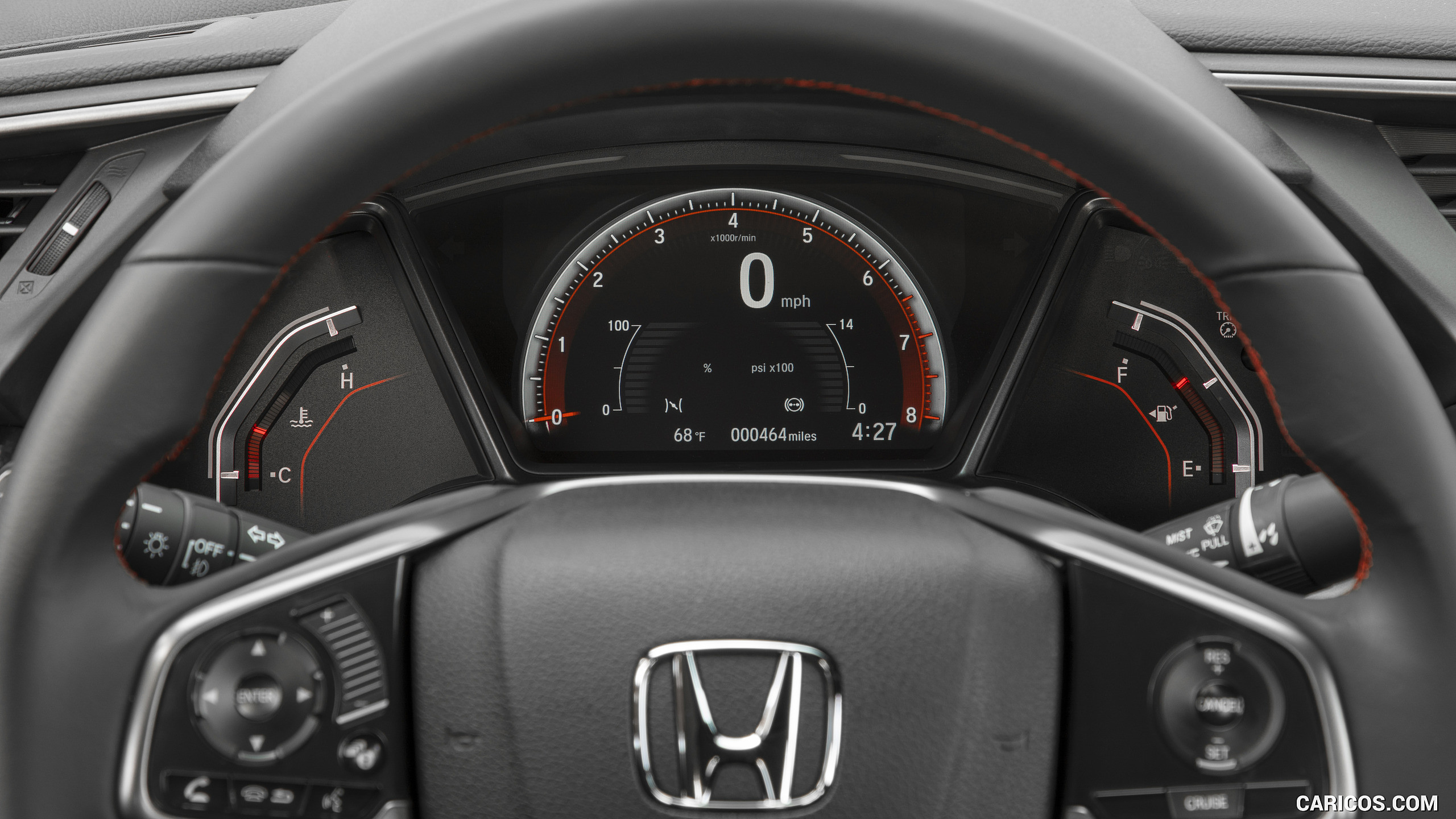 2560x1440 2017 Honda Civic Si Sedan - Instrument Cluster Wallpaper