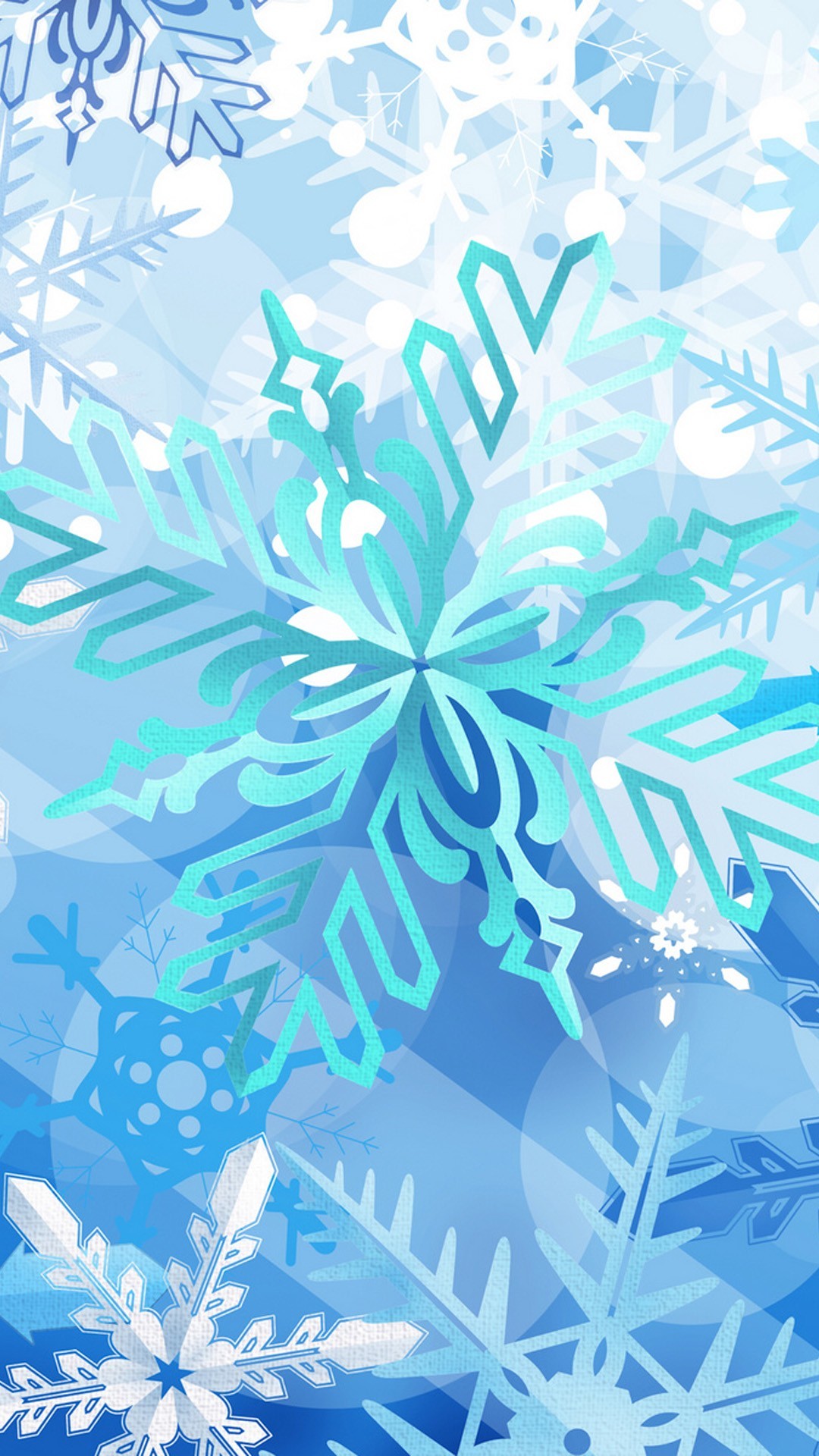 1080x1920 snowflakes Christmas iPhone 6 plus wallpaper