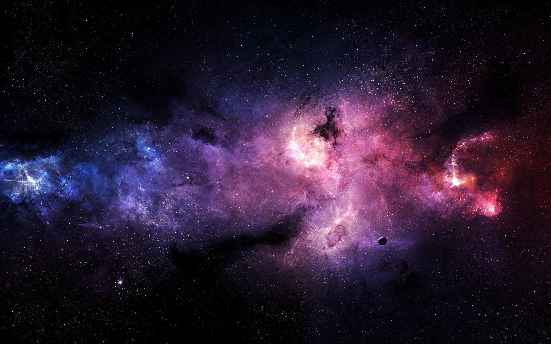 1920x1200 Download Pink and Purple Stars In Space HD Wallpaper #3249 - HD .