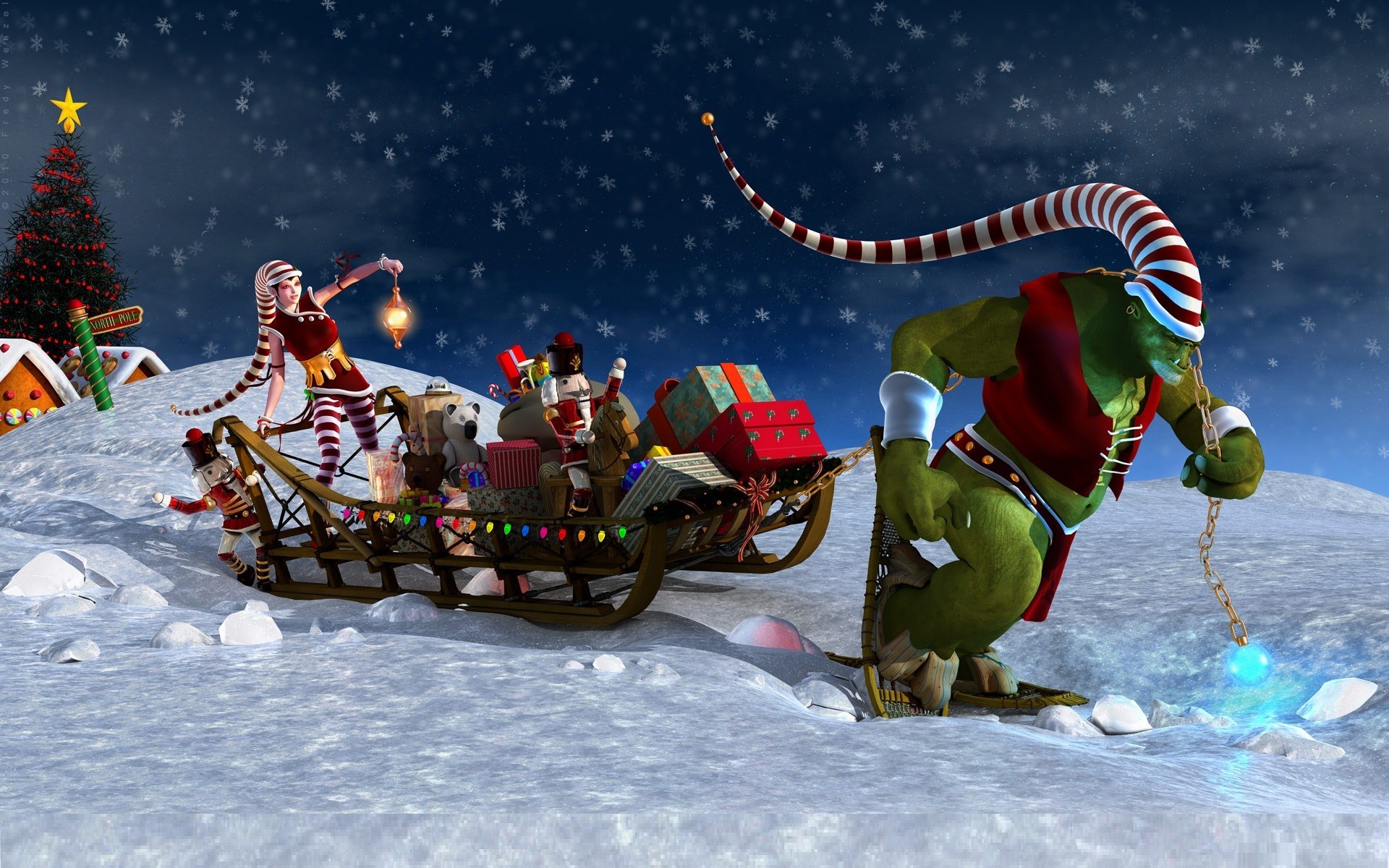1920x1200 Christmas 3d Animated Wallpapers Free : Free d animated christmas wallpaper  wallpapersafari