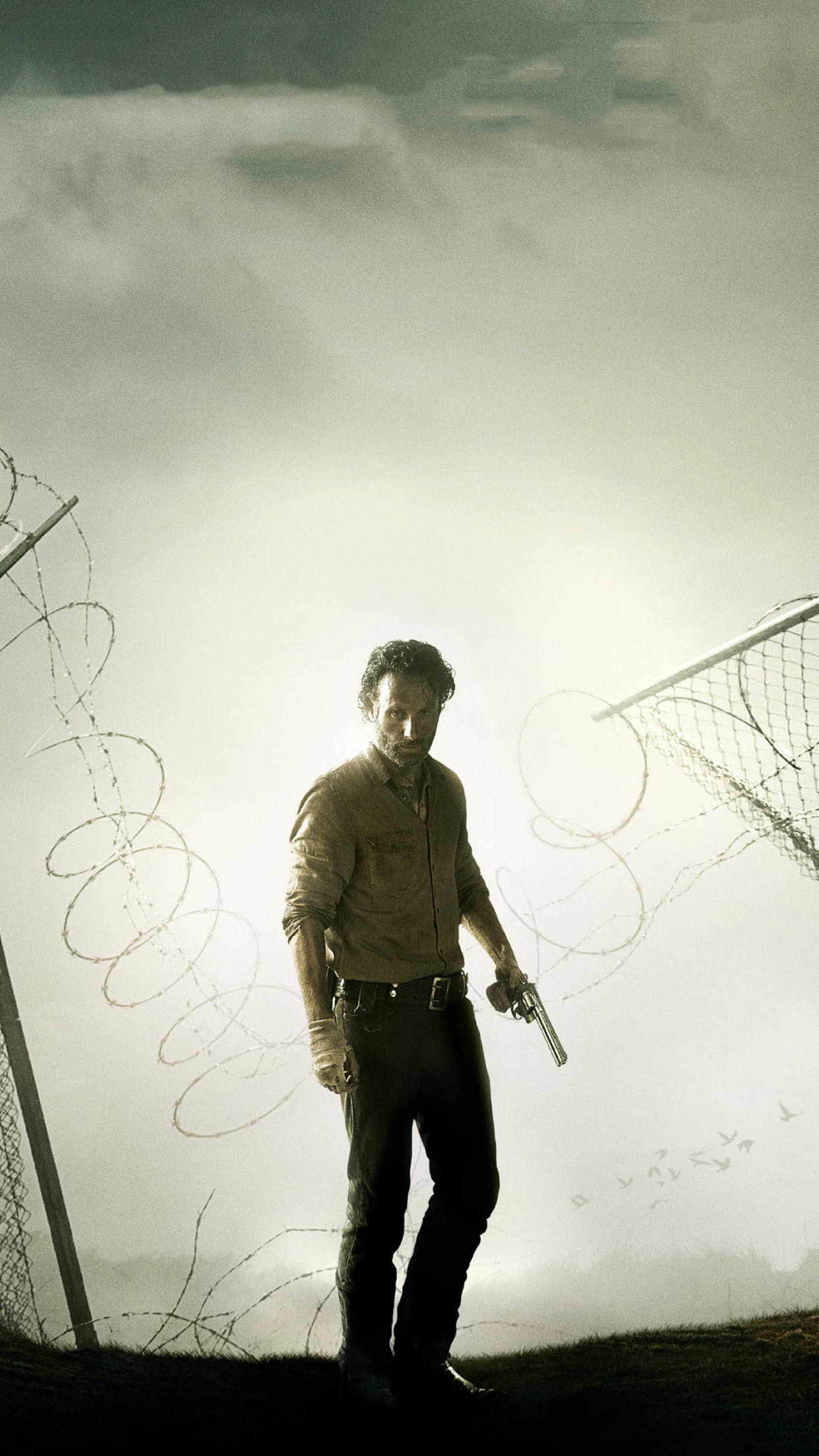 1242x2208 The walking dead rick iPhone 3Wallpapers Parallax Les 3 Wallpapers 