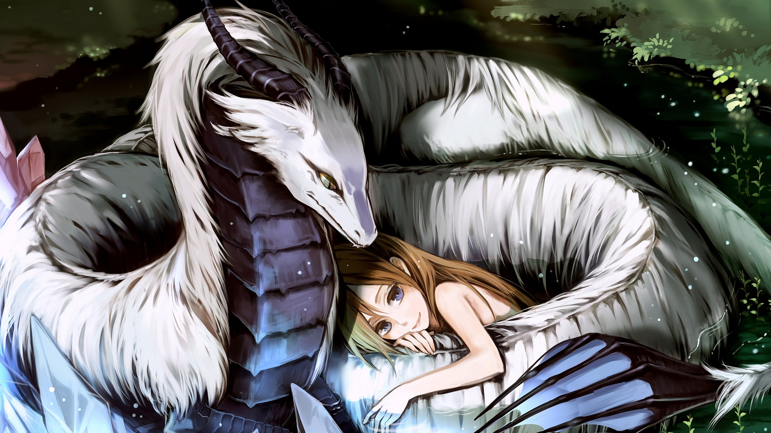 2500x1406 Fantasy - Dragon Anime Wallpaper