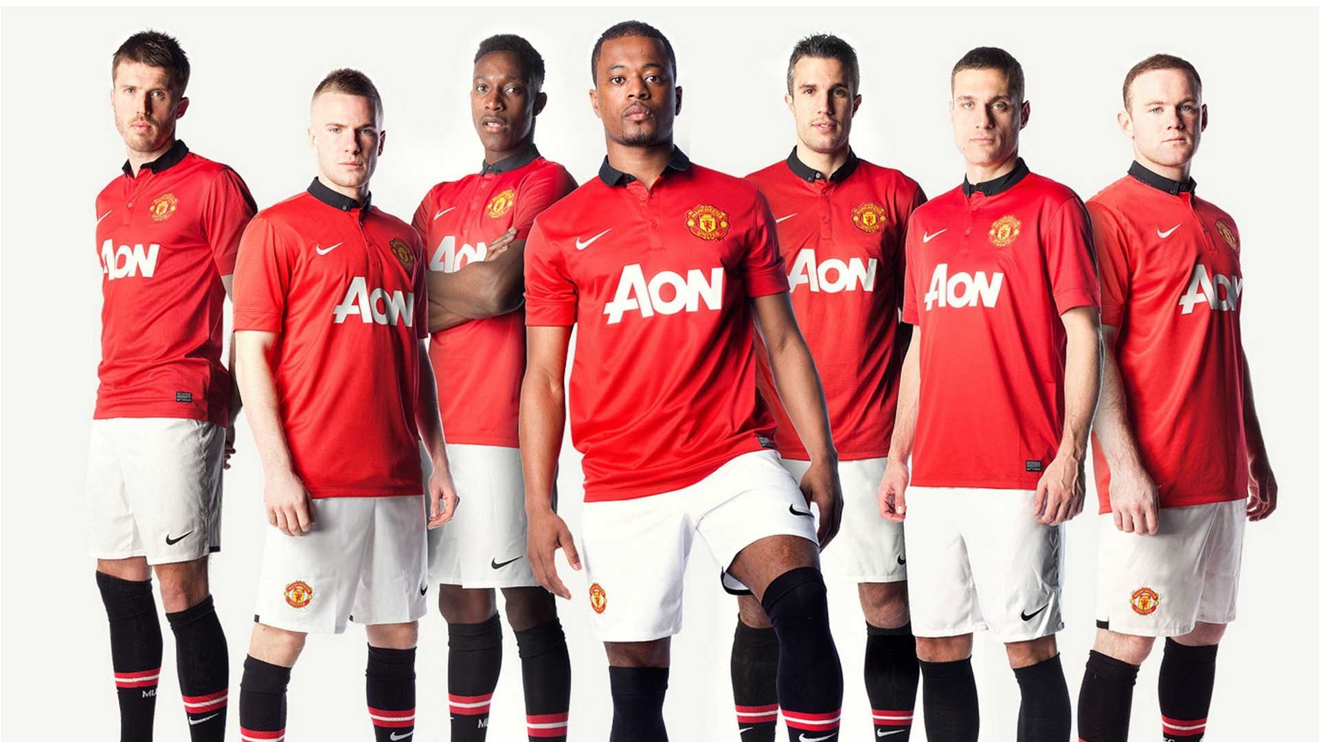 1920x1080 ... Download the 2013/14 Manchester United squad wallpaper - Official .