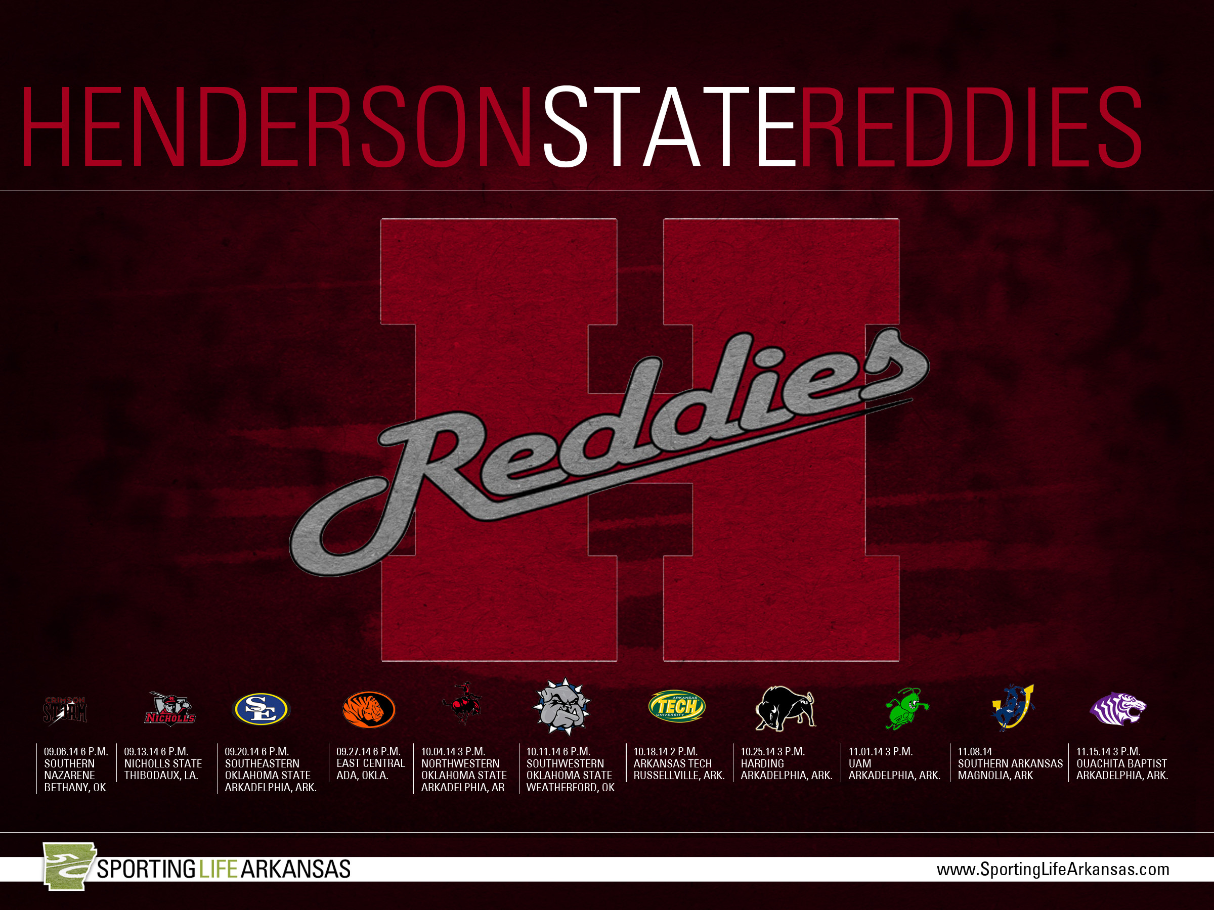 2400x1800 ... 2014 Henderson State Reddies Football Schedule Wallpapers