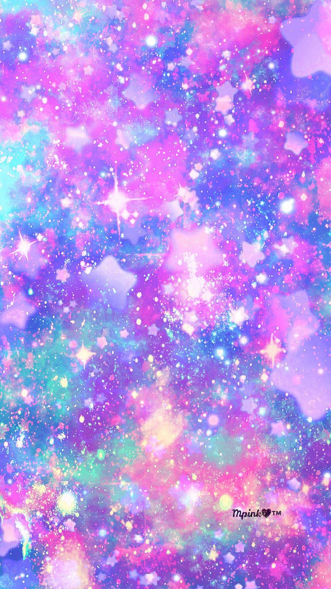 1080x1920 Pastel Stars Galaxy Wallpaper #androidwallpaper #iphonewallpaper #wallpaper  #galaxy #sparkle #glitter #lockscreen #pretty #pink #cute #stars #sky  #purple ...