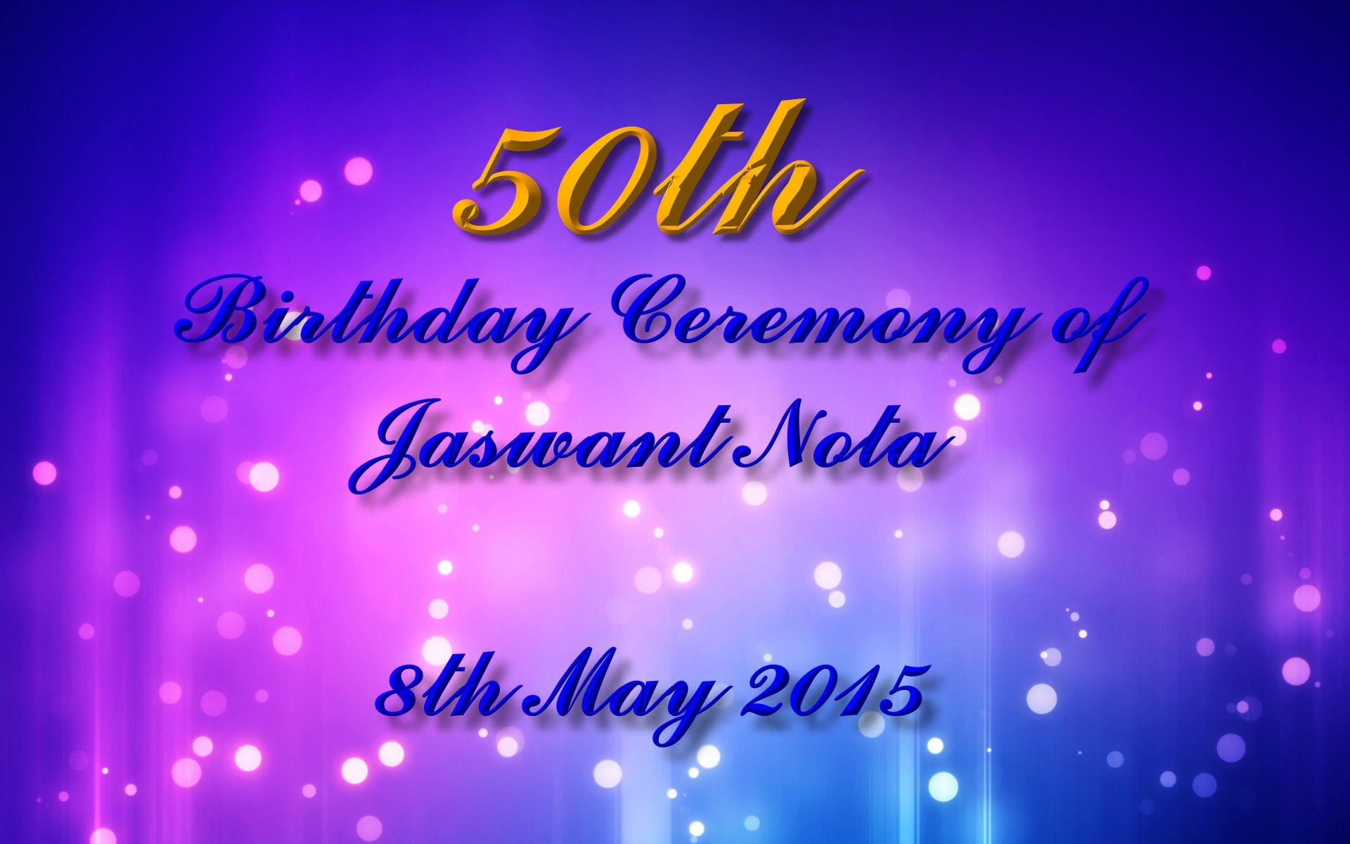 1920x1200 Jaswant Nota 50th Birthday Video Part 1 Meeting and Greetings