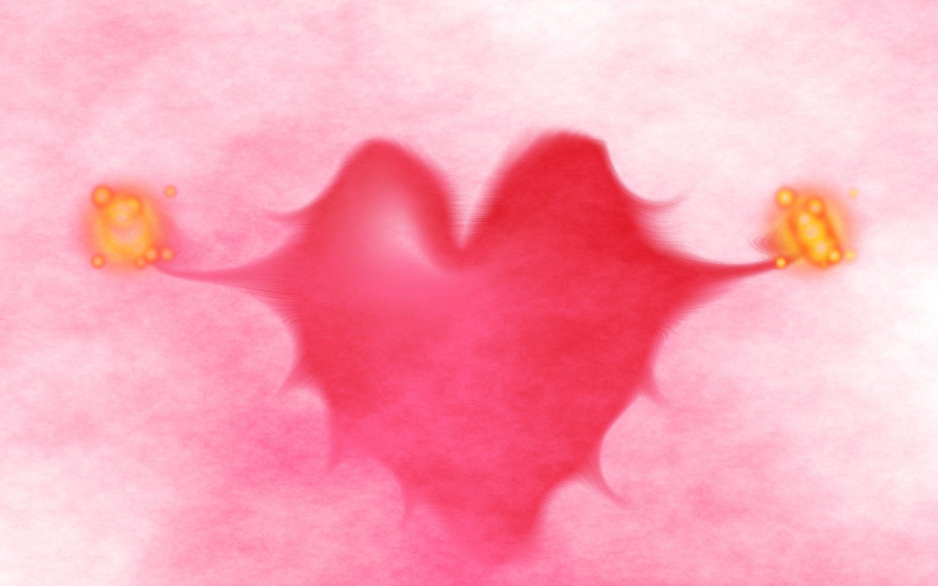 1920x1200 Pinkish Heart Love HD Wallpaper