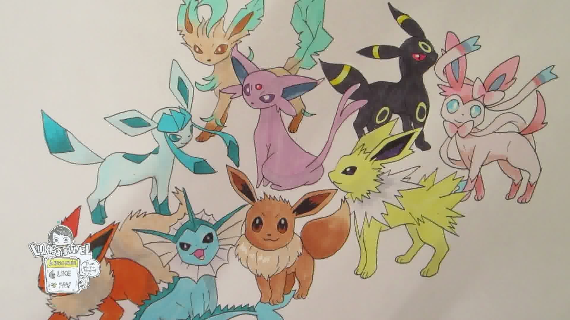 1920x1080 133 Eevee and all its evolutions (REMAKE) - YouTube