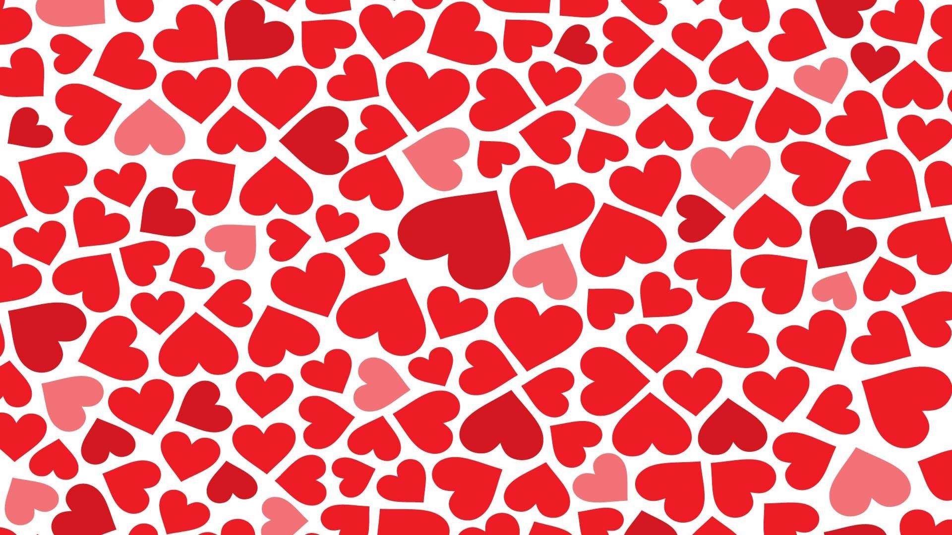 1920x1080 Lots of Hearts HD Wallpaper. Â« Â»