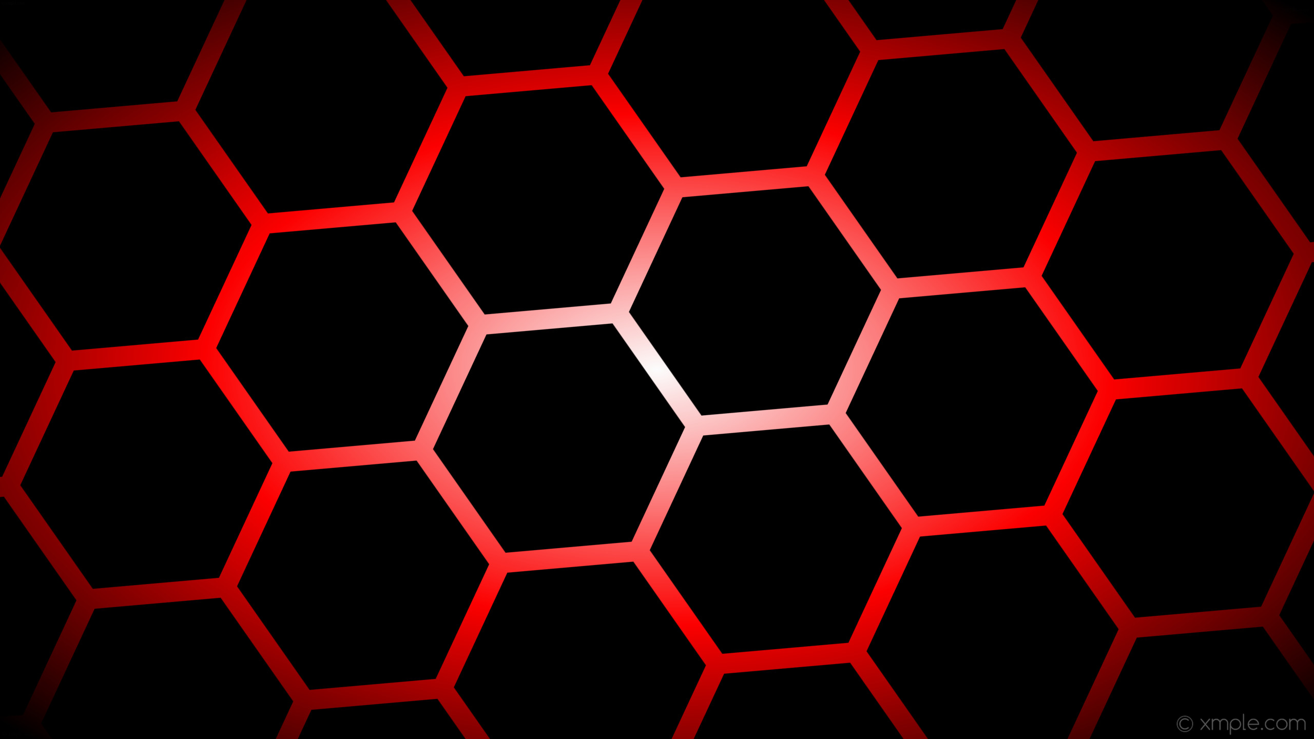 2560x1440 wallpaper black glow hexagon white gradient red #000000 #ffffff #ff0000  diagonal 35Â°. Wallpaper background black glow hexagon white gradient red   ...