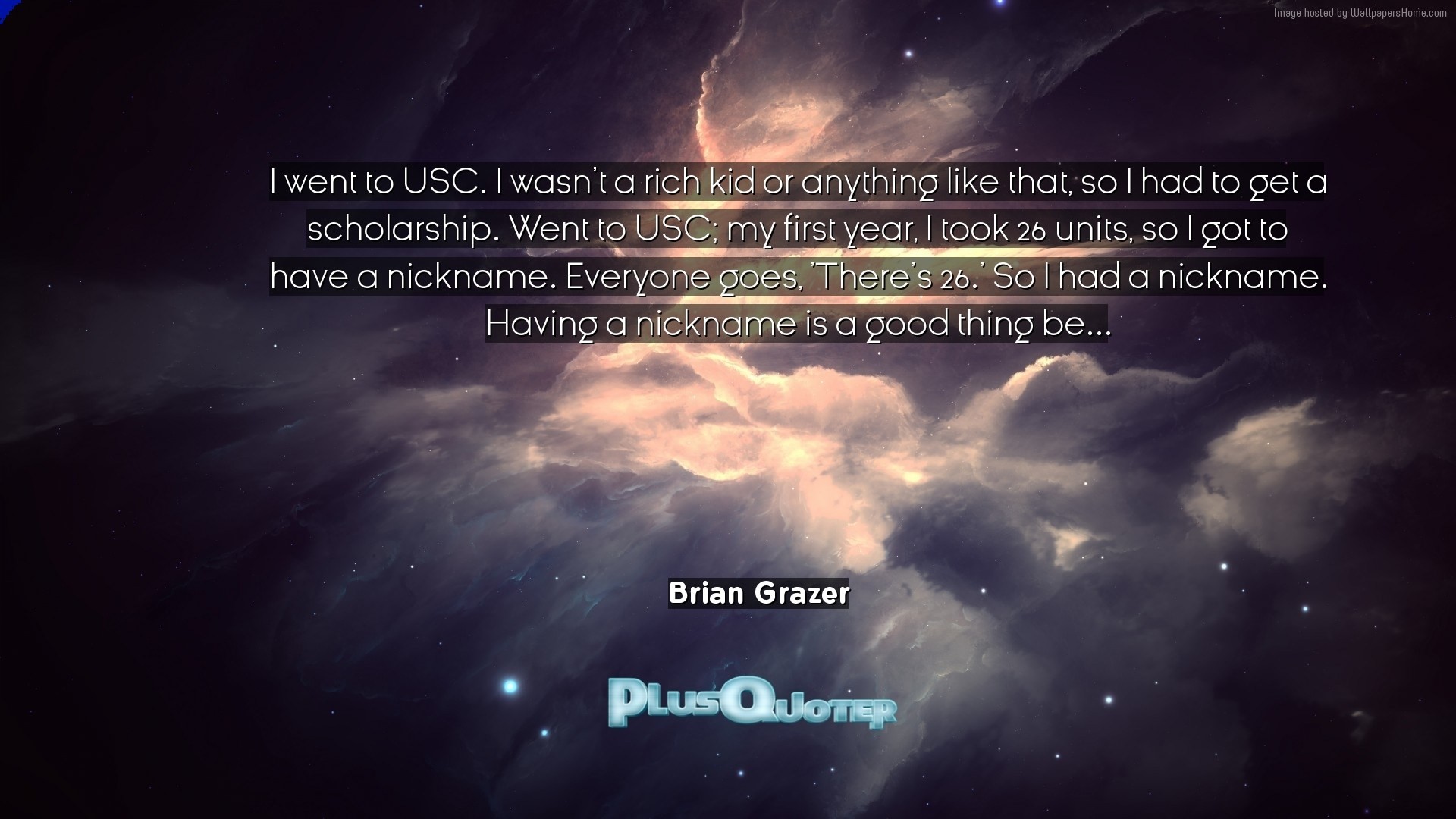 1920x1080 Download Wallpaper with inspirational Quotes- "I went to USC. I wasn