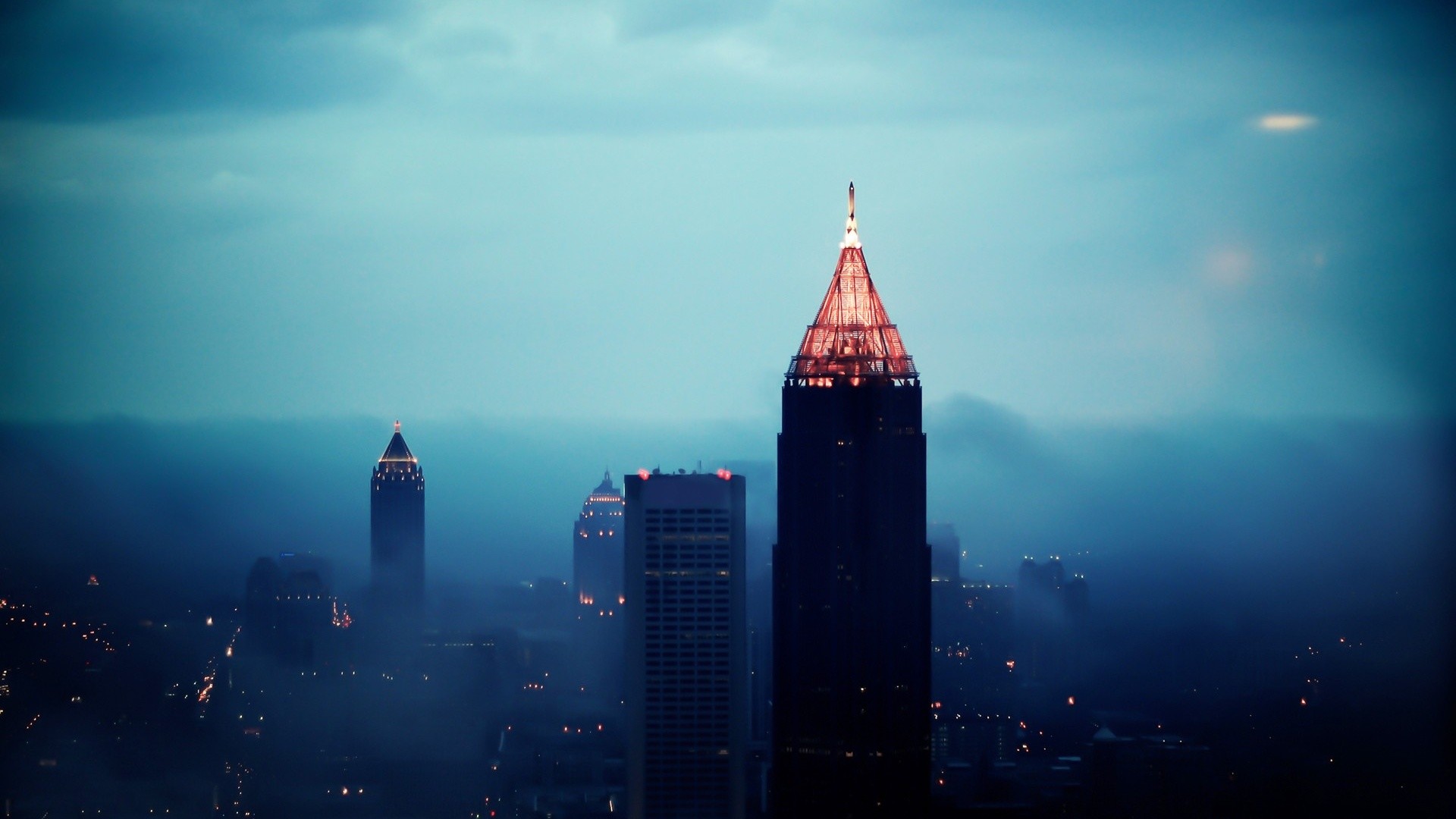 1920x1080  Atlanta Foggy Sunrise