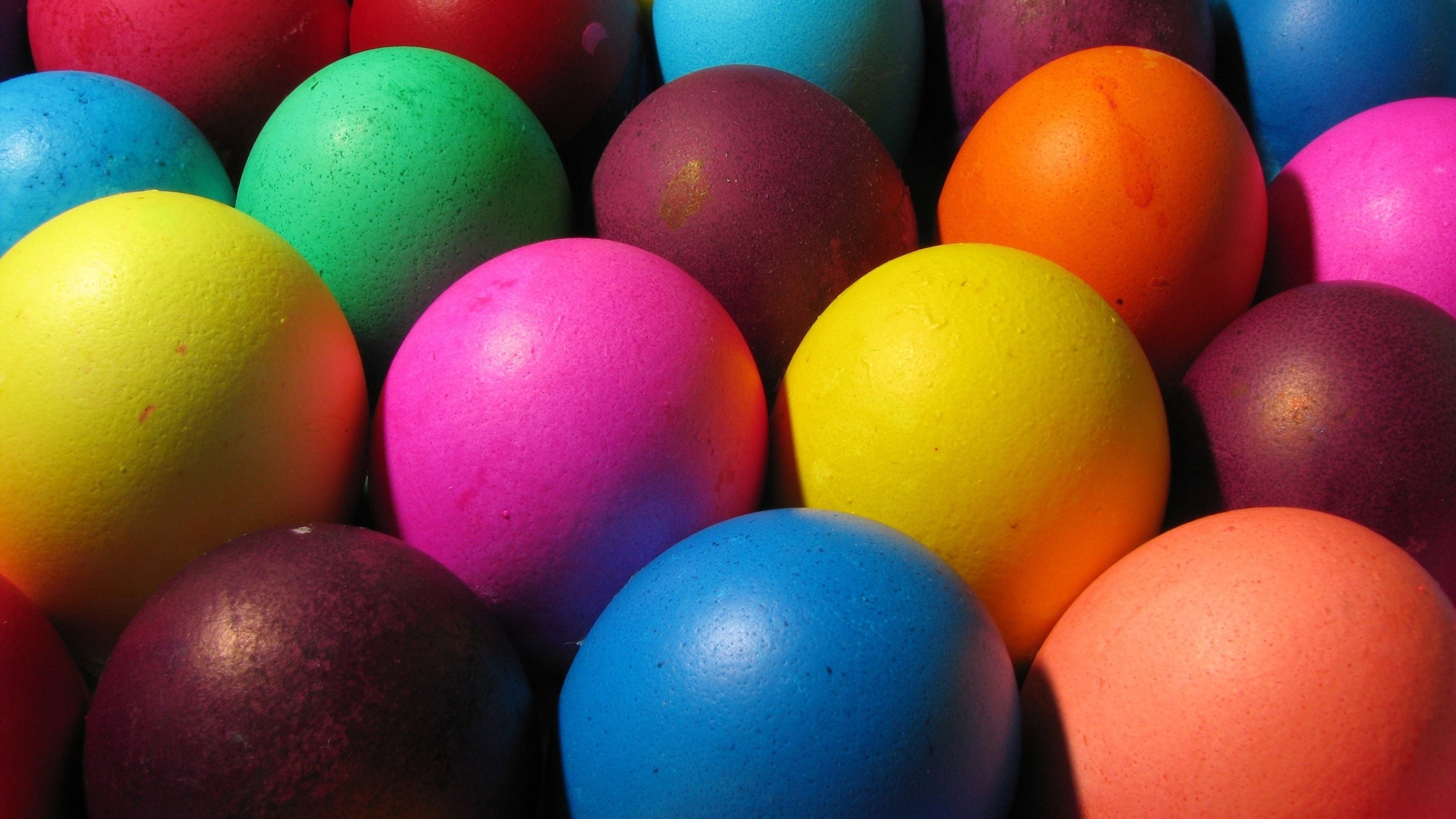 3840x2160 Preview wallpaper bright, colorful, eggs, easter 