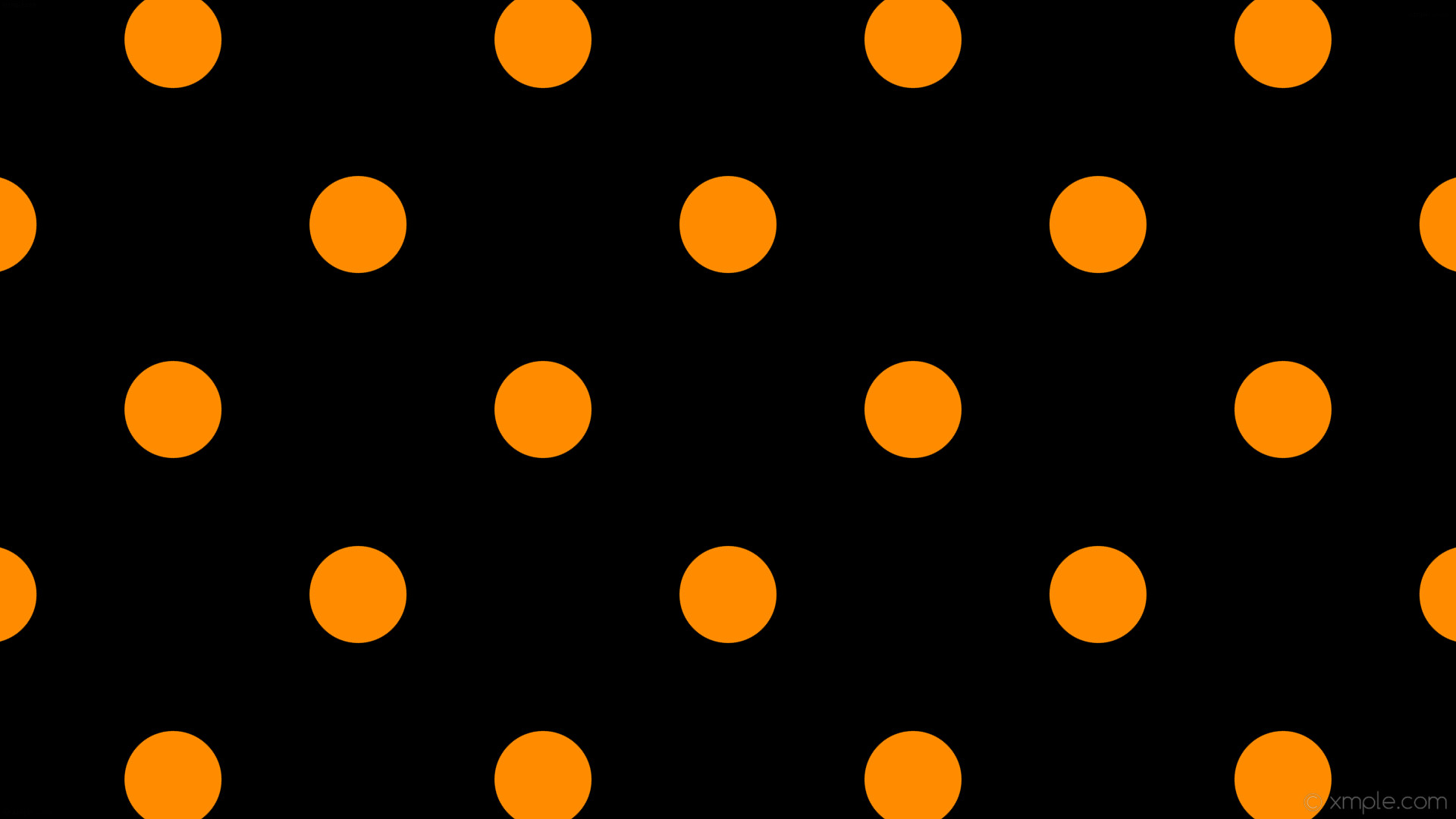 1920x1080 wallpaper spots black dots polka orange dark orange #000000 #ff8c00 225Â°  128px 345px