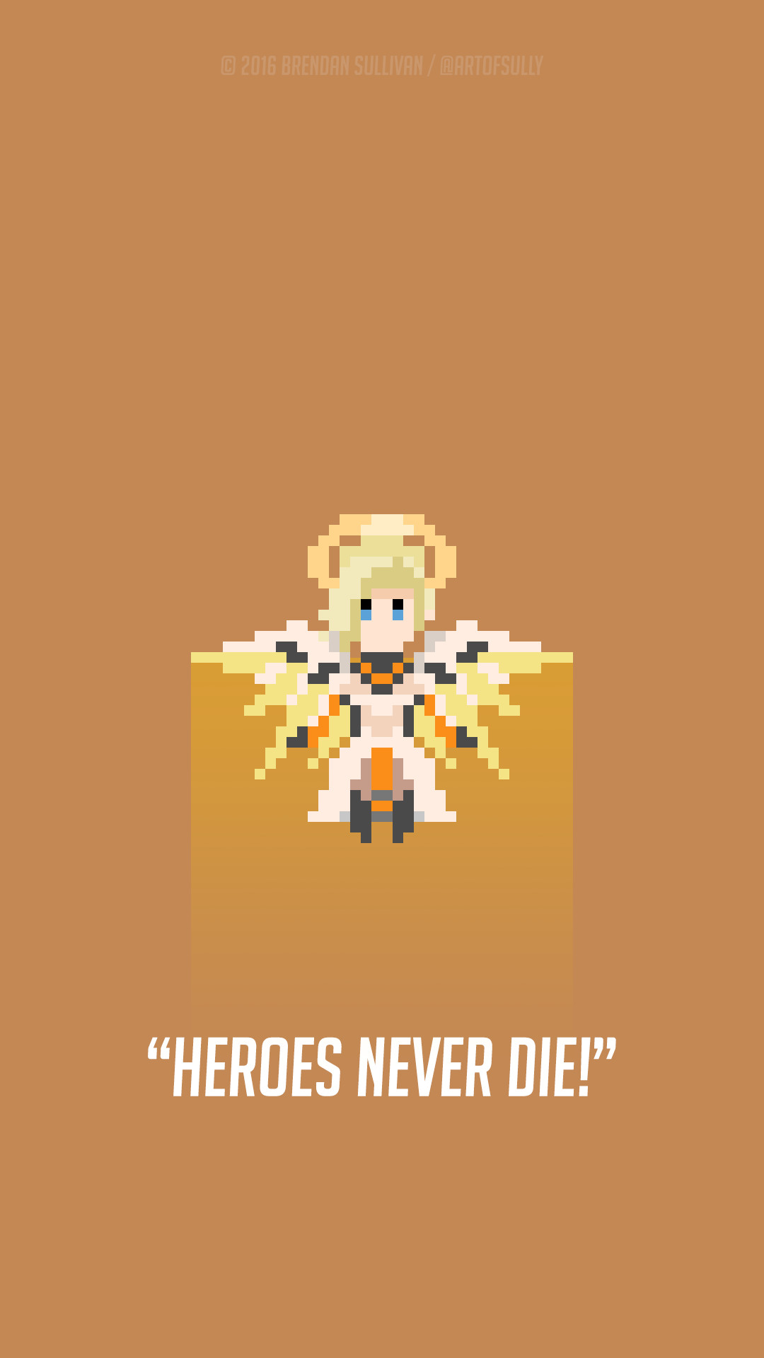 1080x1920 ... Mercy - 'Overwatch' Pixel Phone Wallpaper by artofsully