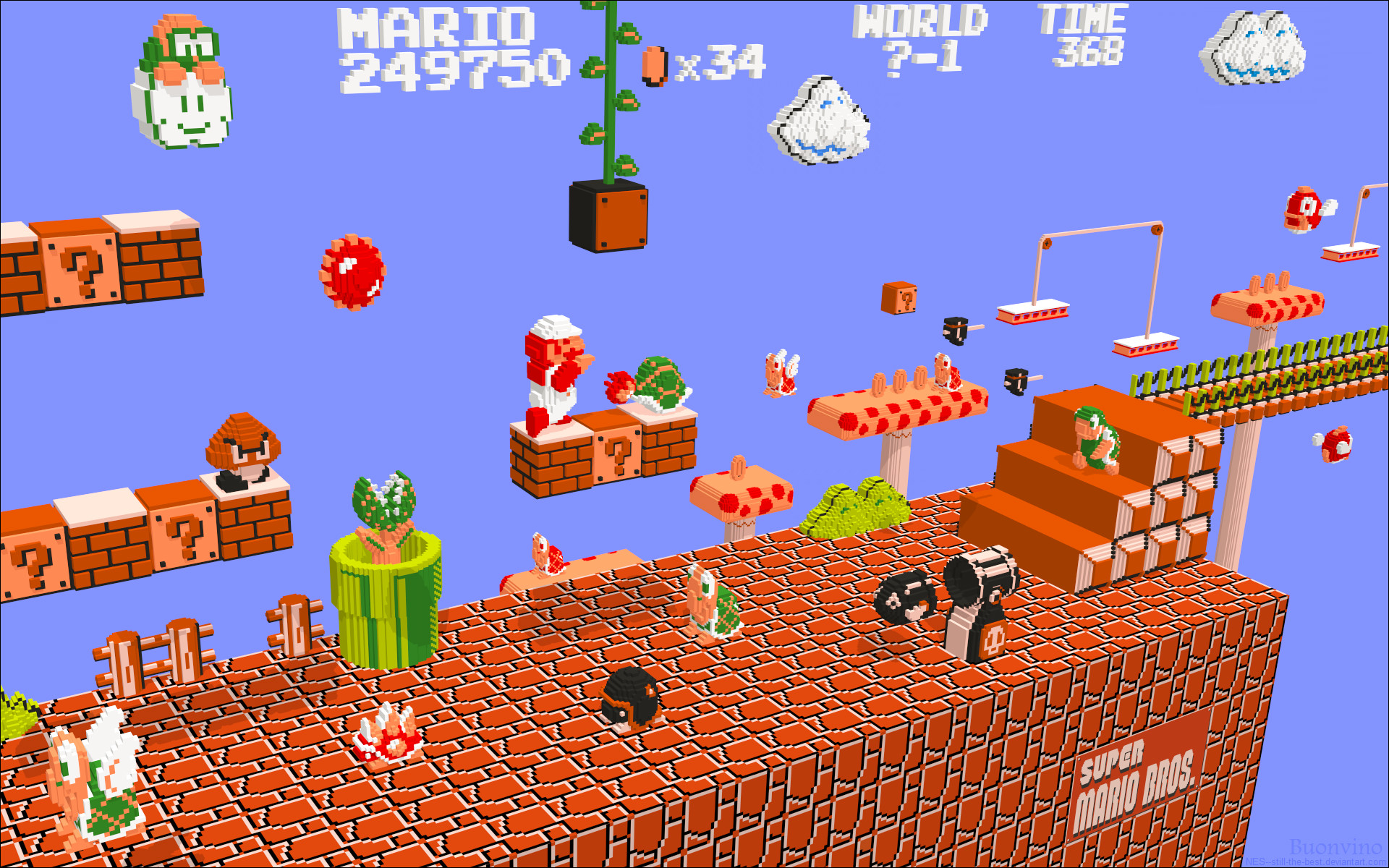 1920x1200 ... Nintendo 3D Mario by NES--still-the-best