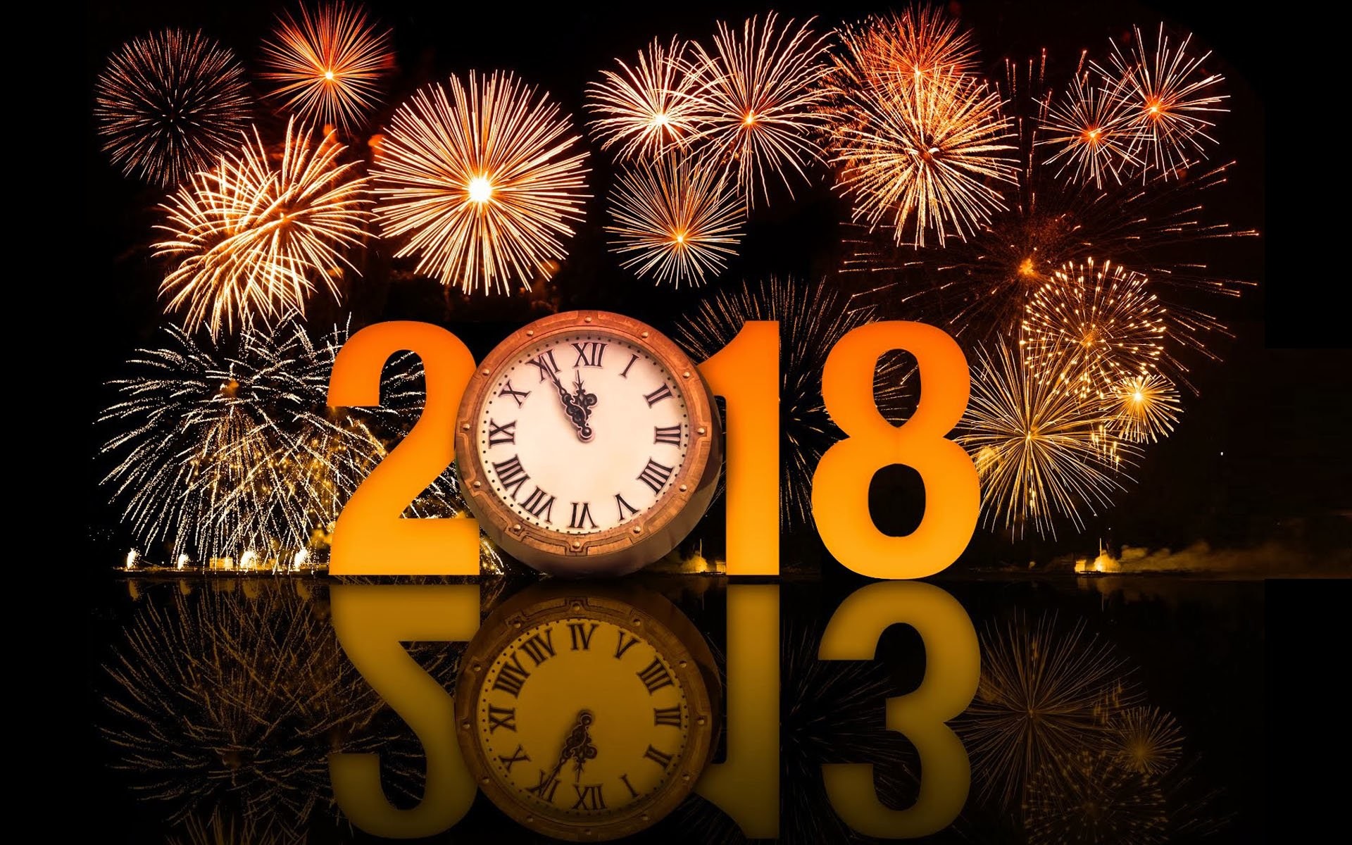 1920x1200 New Year 2018 Â· Uhr Â· Wallpapers ID:881705
