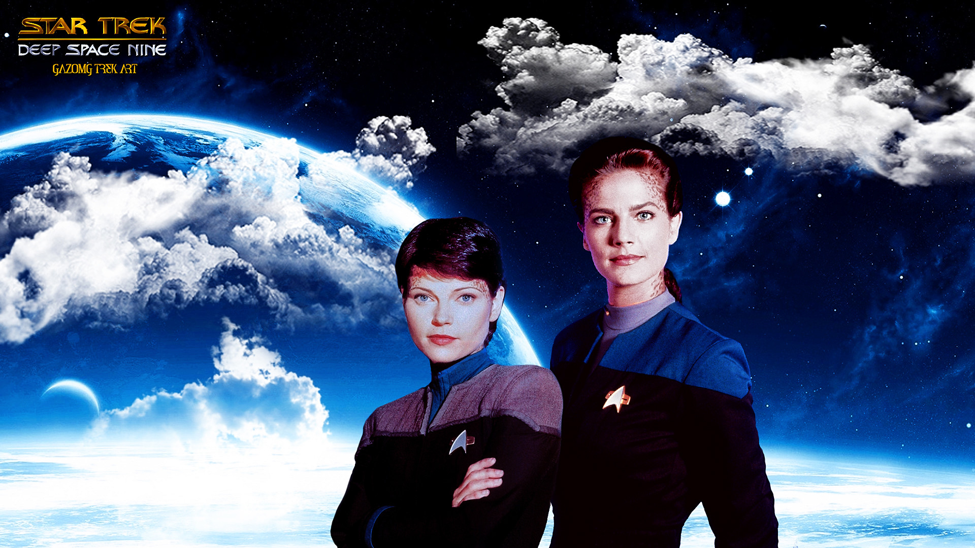 1920x1080 ... Jadzia and Ezri Dax Star Trek Deep Space Nine by gazomg