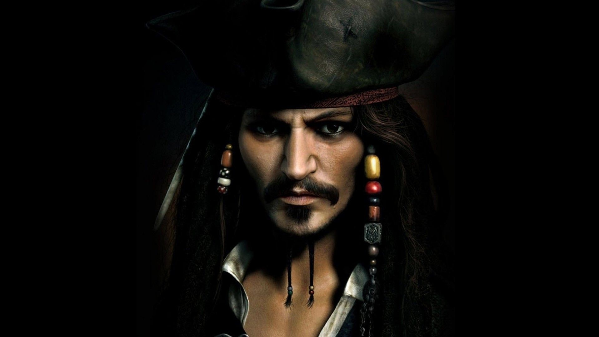 1920x1080 Johnny Depp in Pirates of Caribbean Film Wallpaper