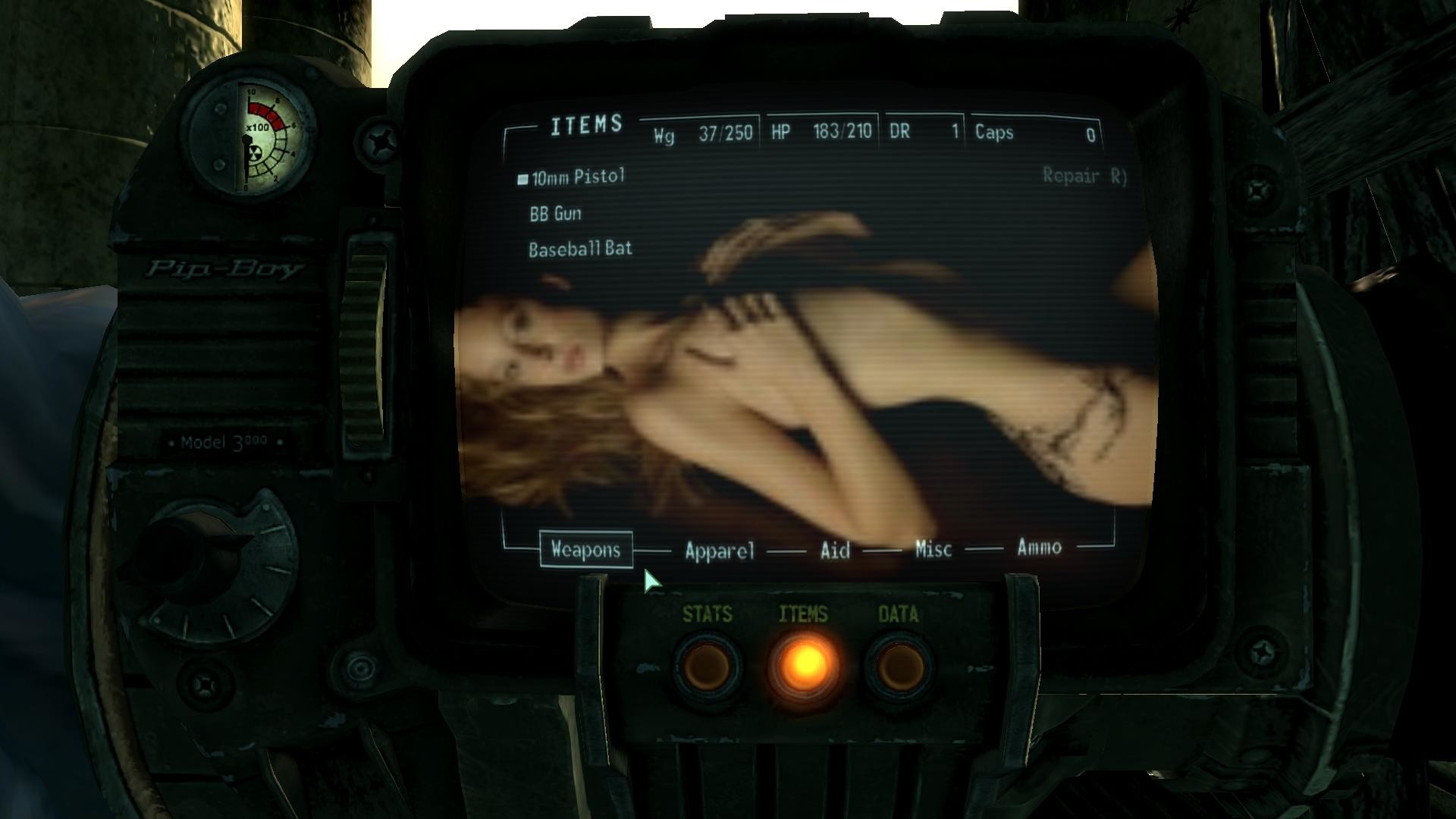 1920x1080 Rachel Nichols Pipboy backround pic at Fallout3 Nexus - mods and community