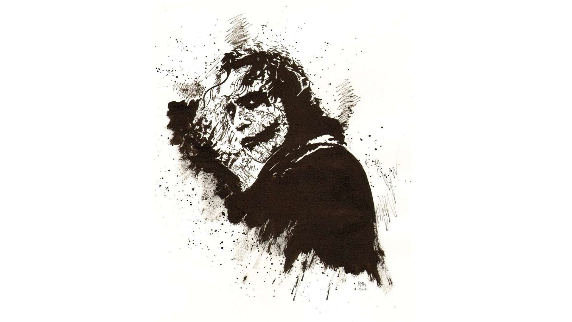 1920x1080 Abstract Fan Art Heath Ledger Movies The Dark Knight Joker