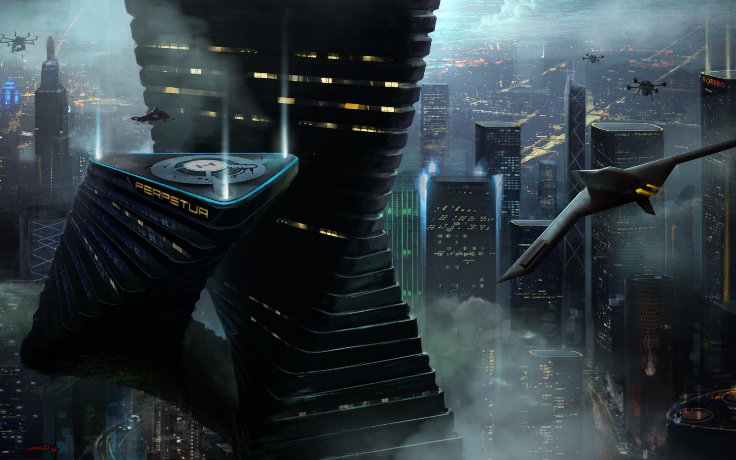 Futuristic Sci Fi City Background, Future, Science Fiction, City Background  Image And Wallpaper for Free Download