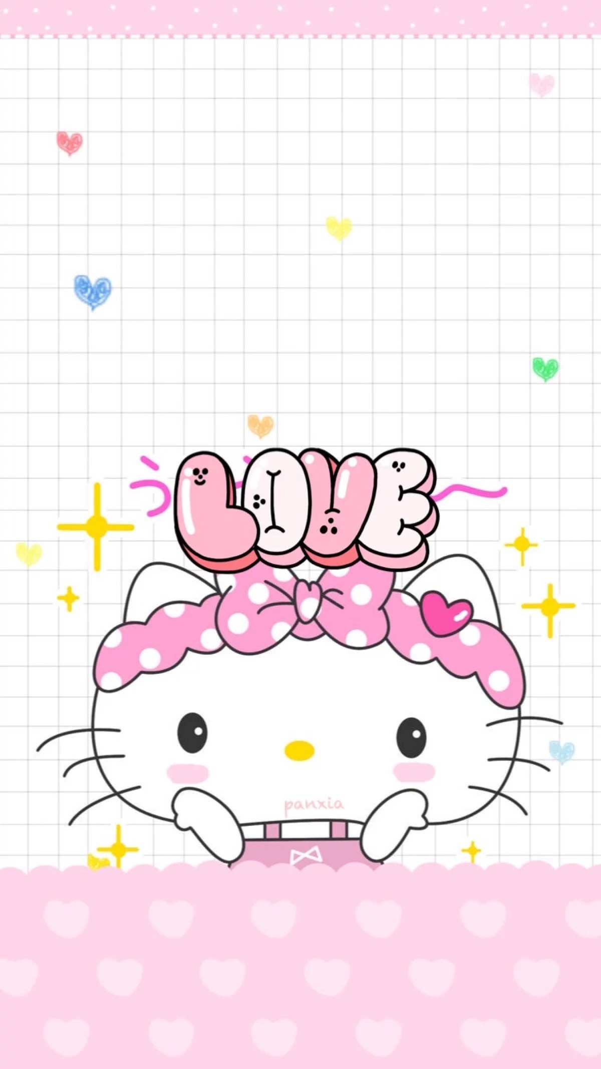 Hello kitty pink lockscreen wallpaper  Iphone Help Zone