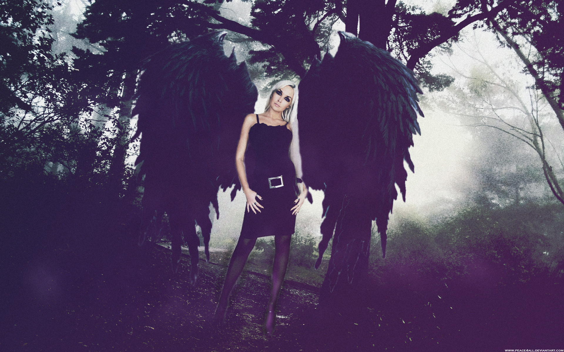 1920x1200 Blonde Gothic Angel wallpaper from Gothic Girls wallpapers