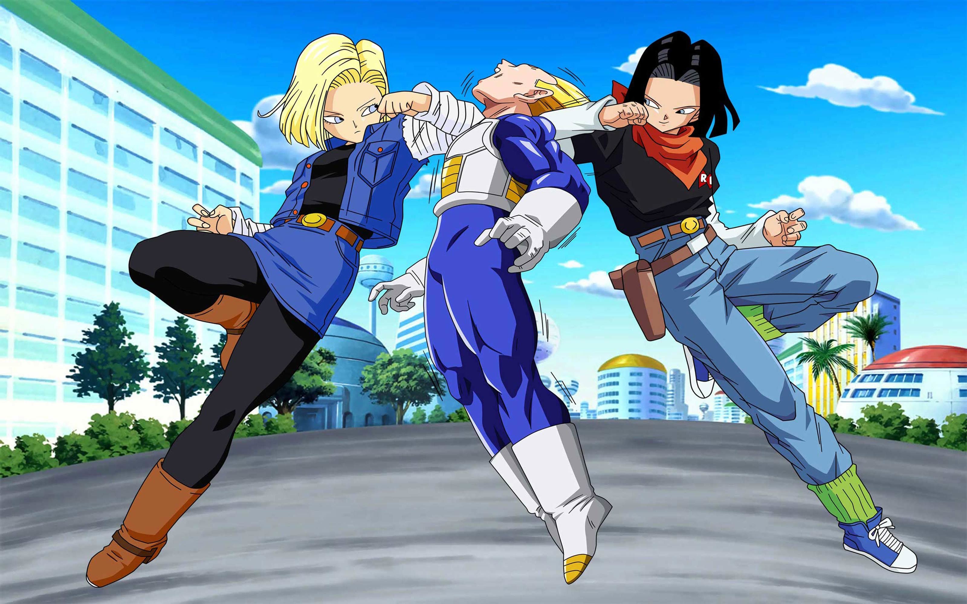 3200x2000 DBZ Android 18 And 17 Androids Wallpapers, computer desktop wallpapers,  pictures, images